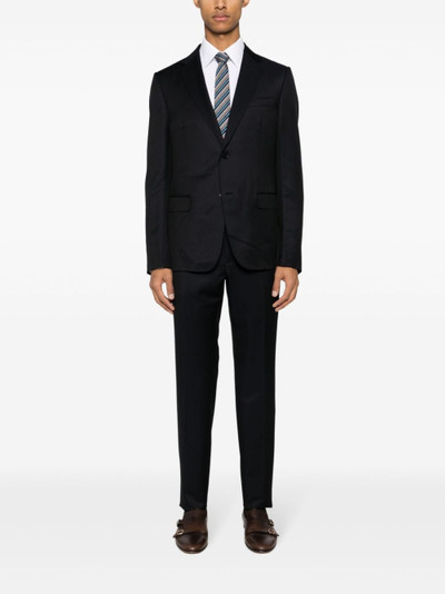 ZEGNA single-breasted satin suit outlook