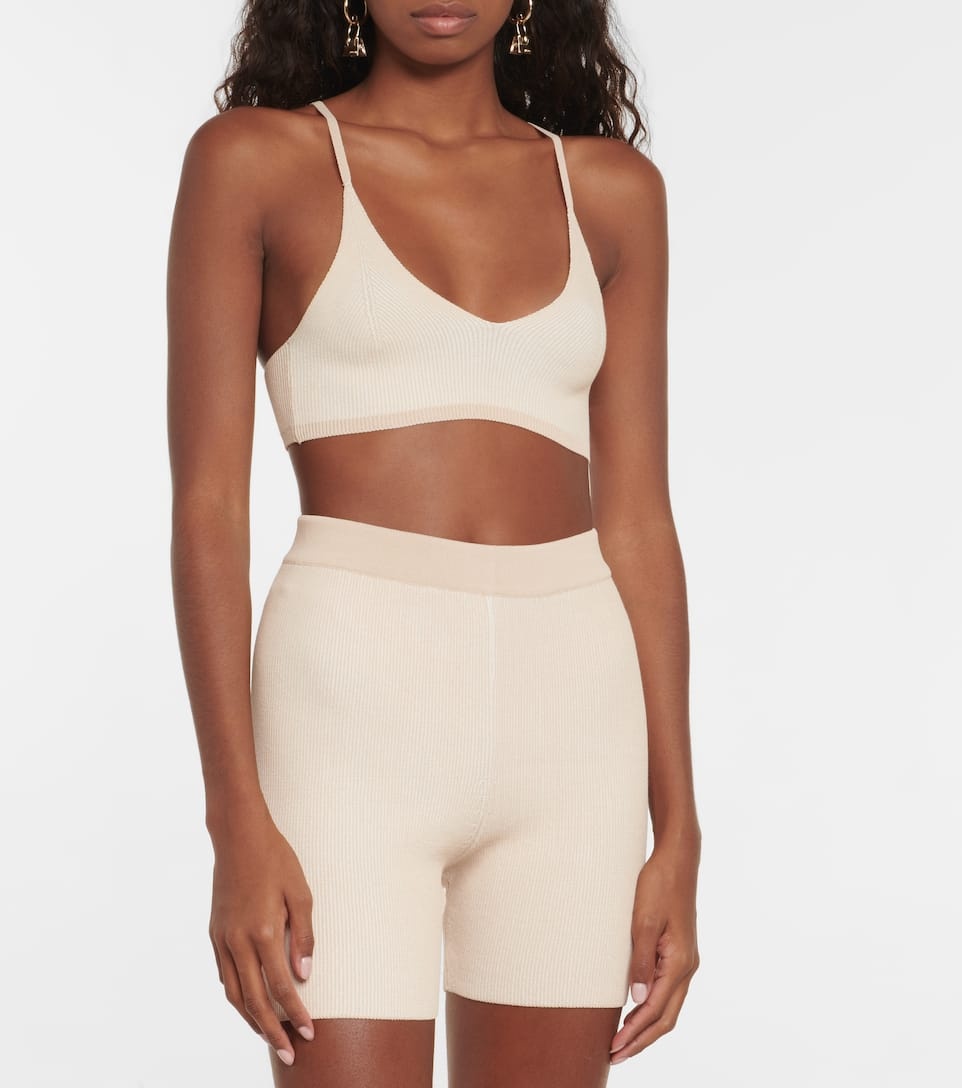 Le Short Arancia ribbed-knit shorts - 2