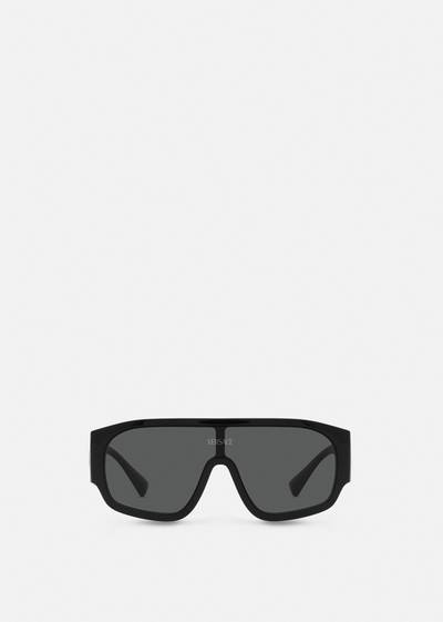 VERSACE Logo Aviator Sunglasses outlook