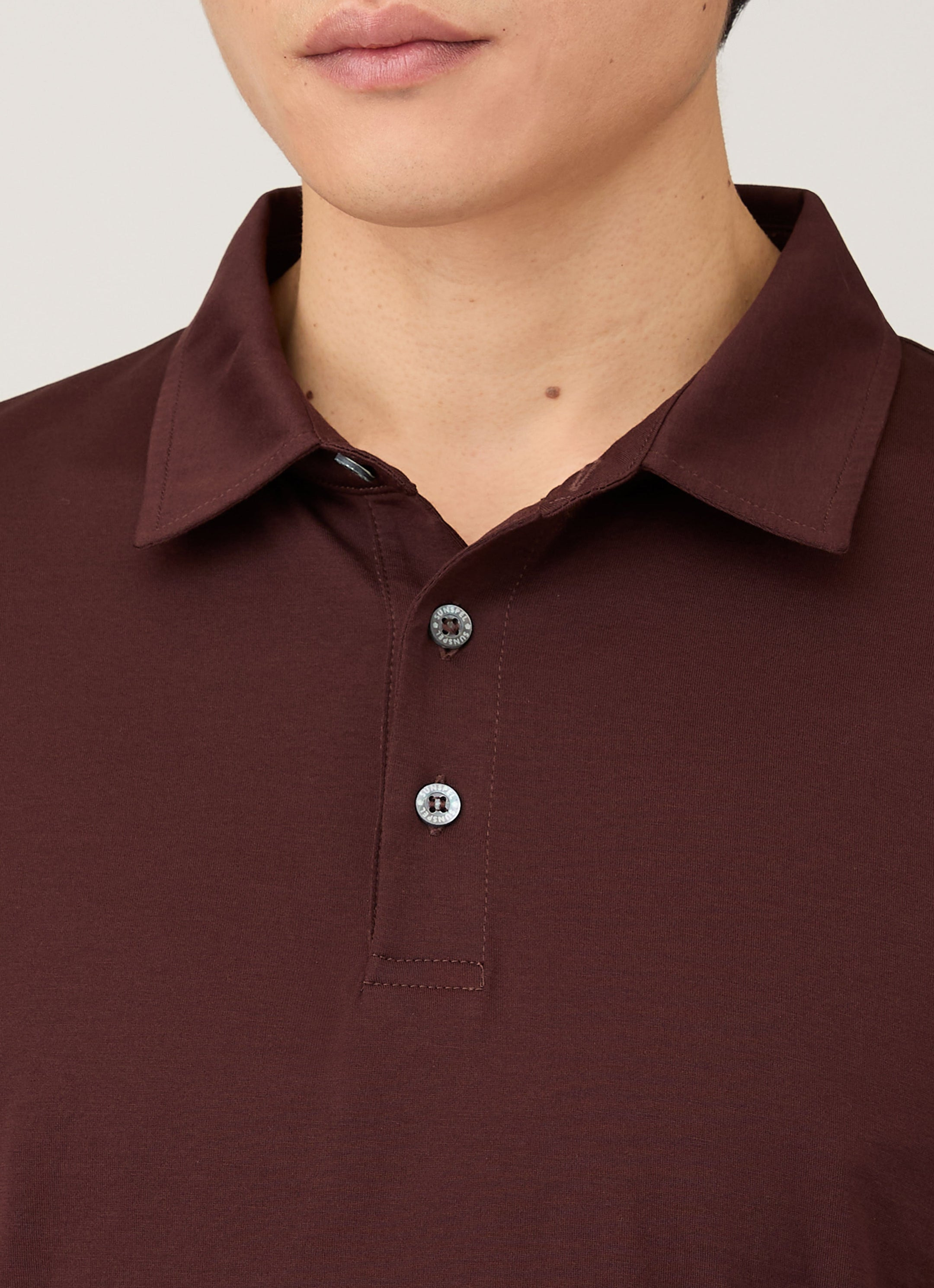 Long Sleeve Classic Jersey Polo Shirt - 6
