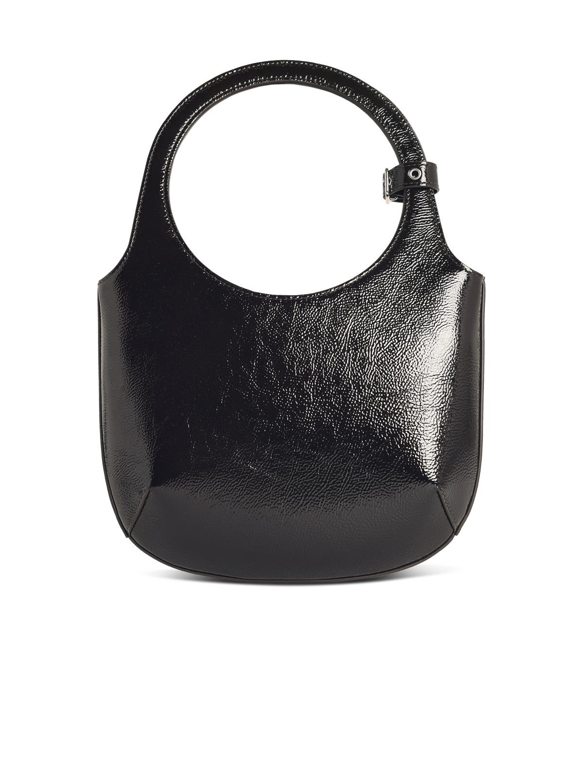 Courreges 'Holy Naplack' Black Leather Bag Women - 3
