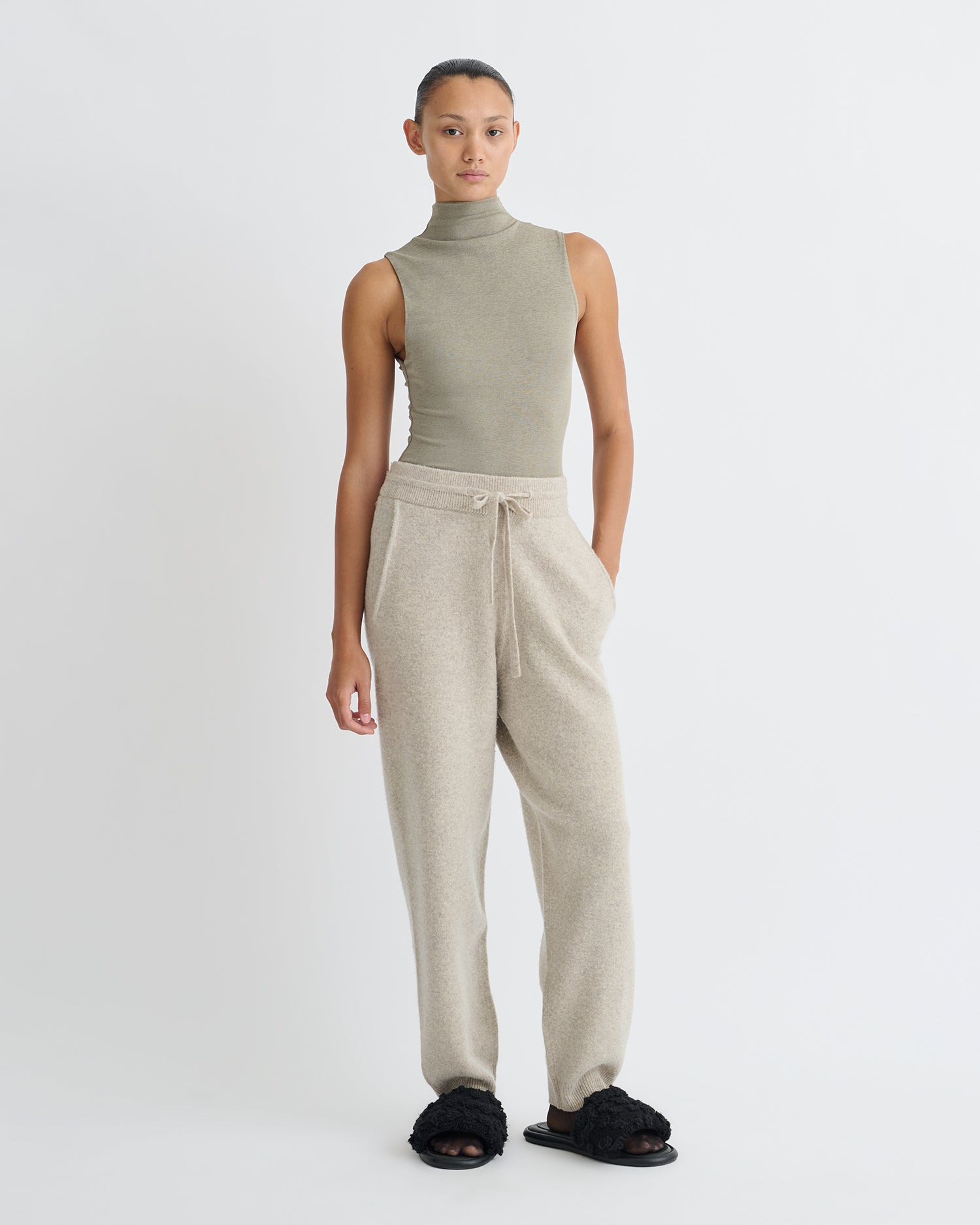 Mesh Jersey Sleeveless Top - 2