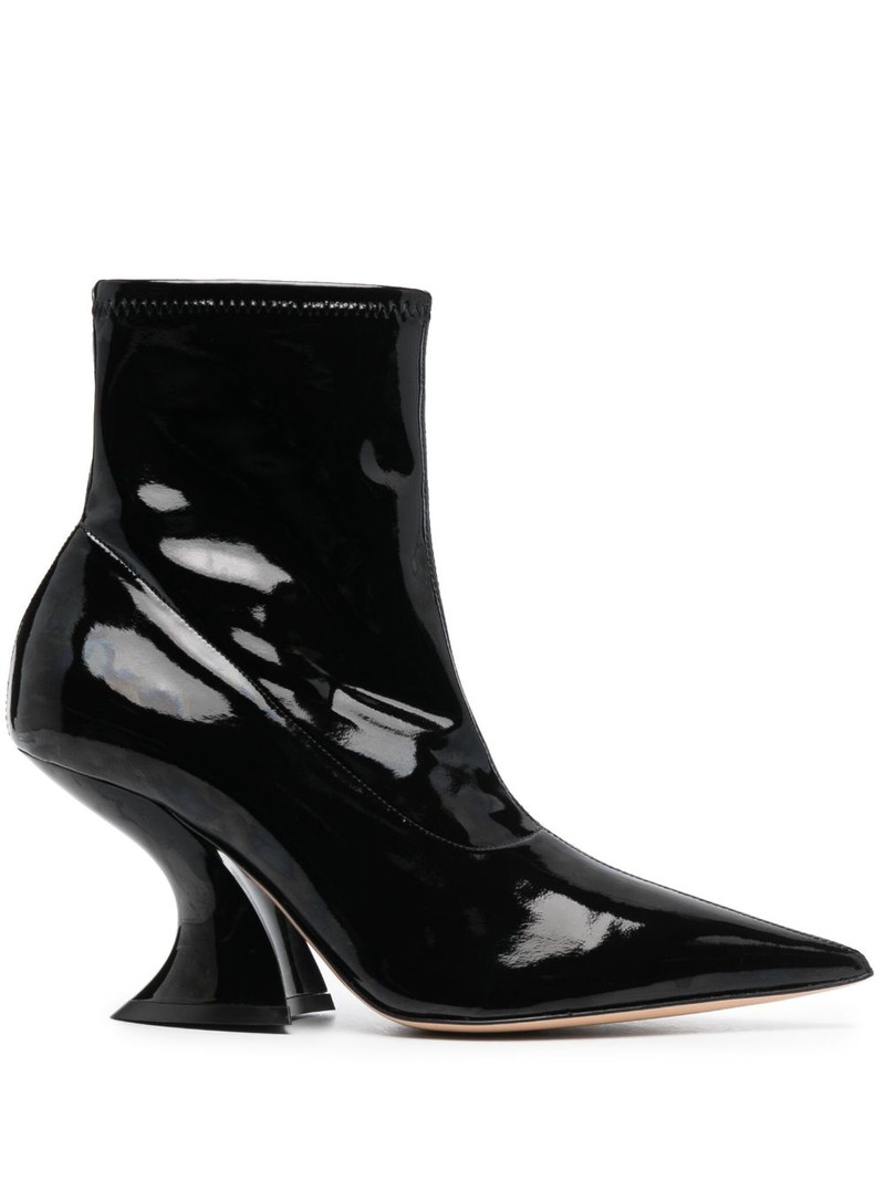 Elodie 80mm leather ankle boots 1