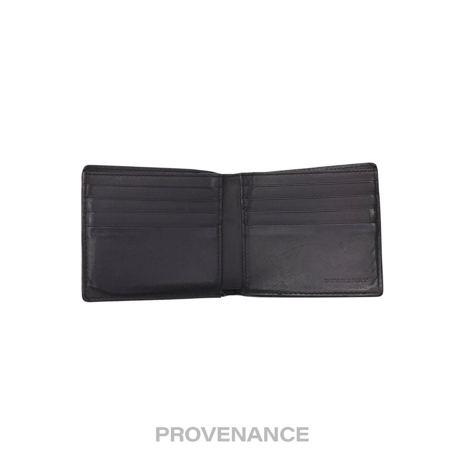 Burberry Bifold Wallet - Nova Check Navy Leather - 5