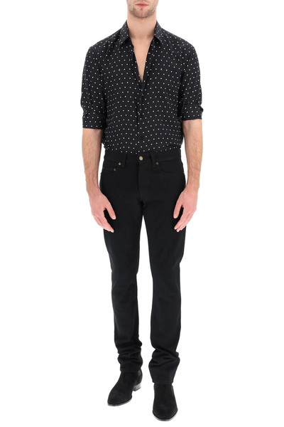 SAINT LAURENT POLKA DOT SILK SHIRT outlook