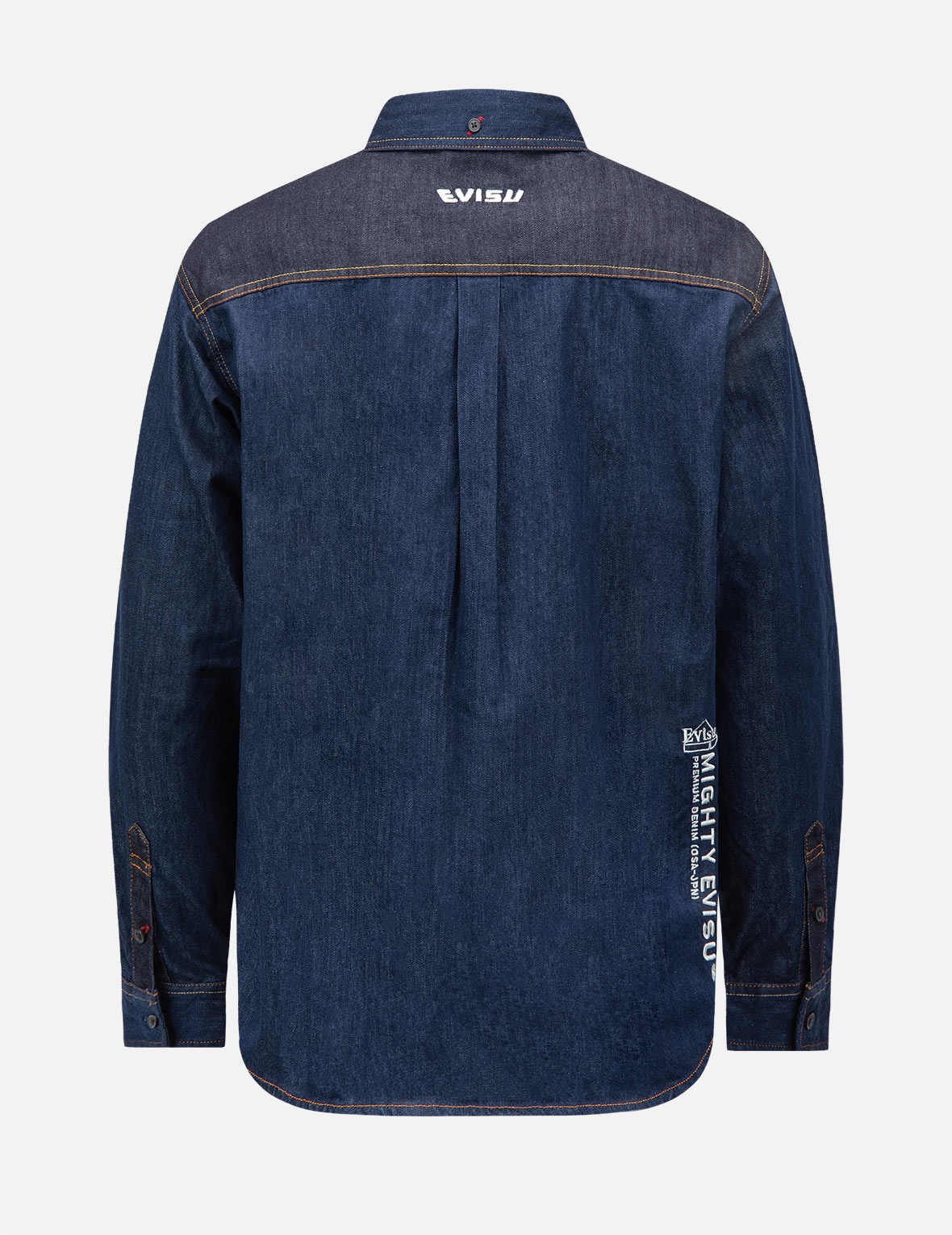 DISCHARGED SEAGULL DENIM SHIRT - 2