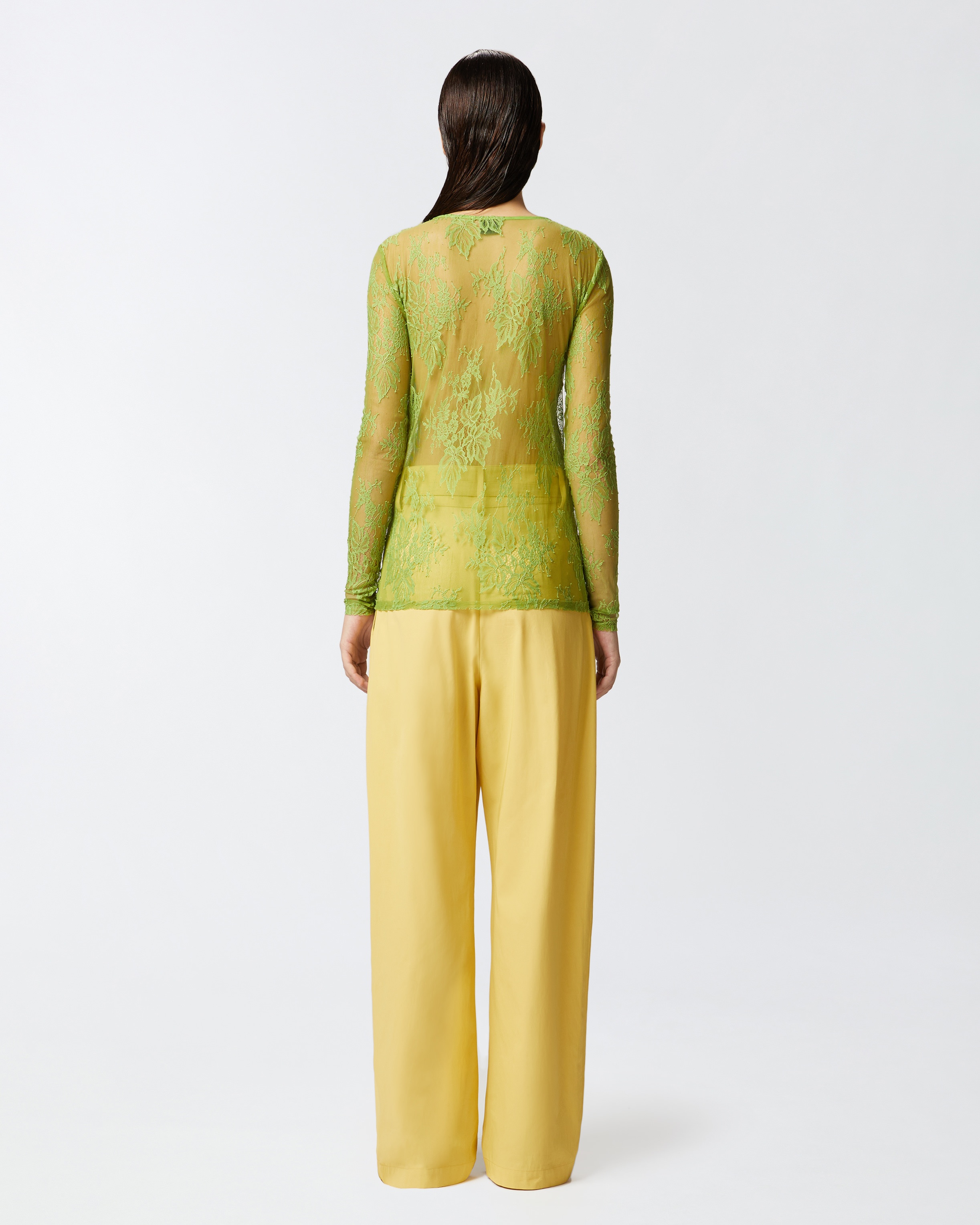 SLIM-FITTING LACE SWEATER WITH FRINGING - 4