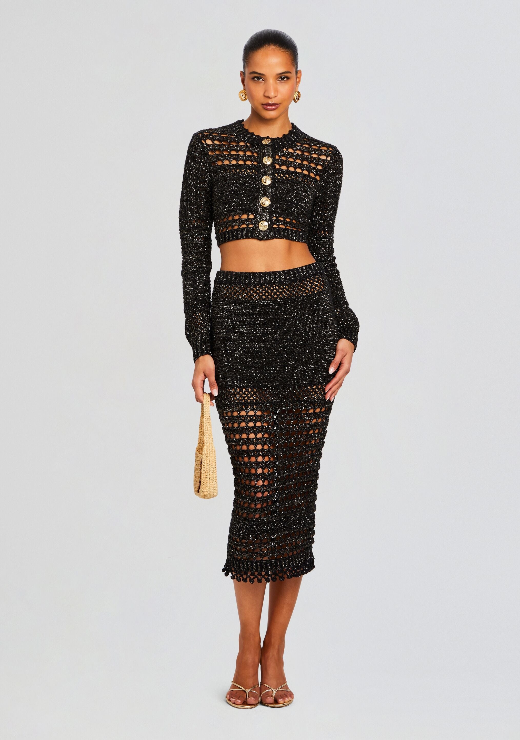 RAYA KNIT CROCHET SKIRT - 5