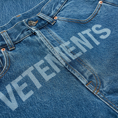 VETEMENTS VETEMENTS Laser Jean outlook