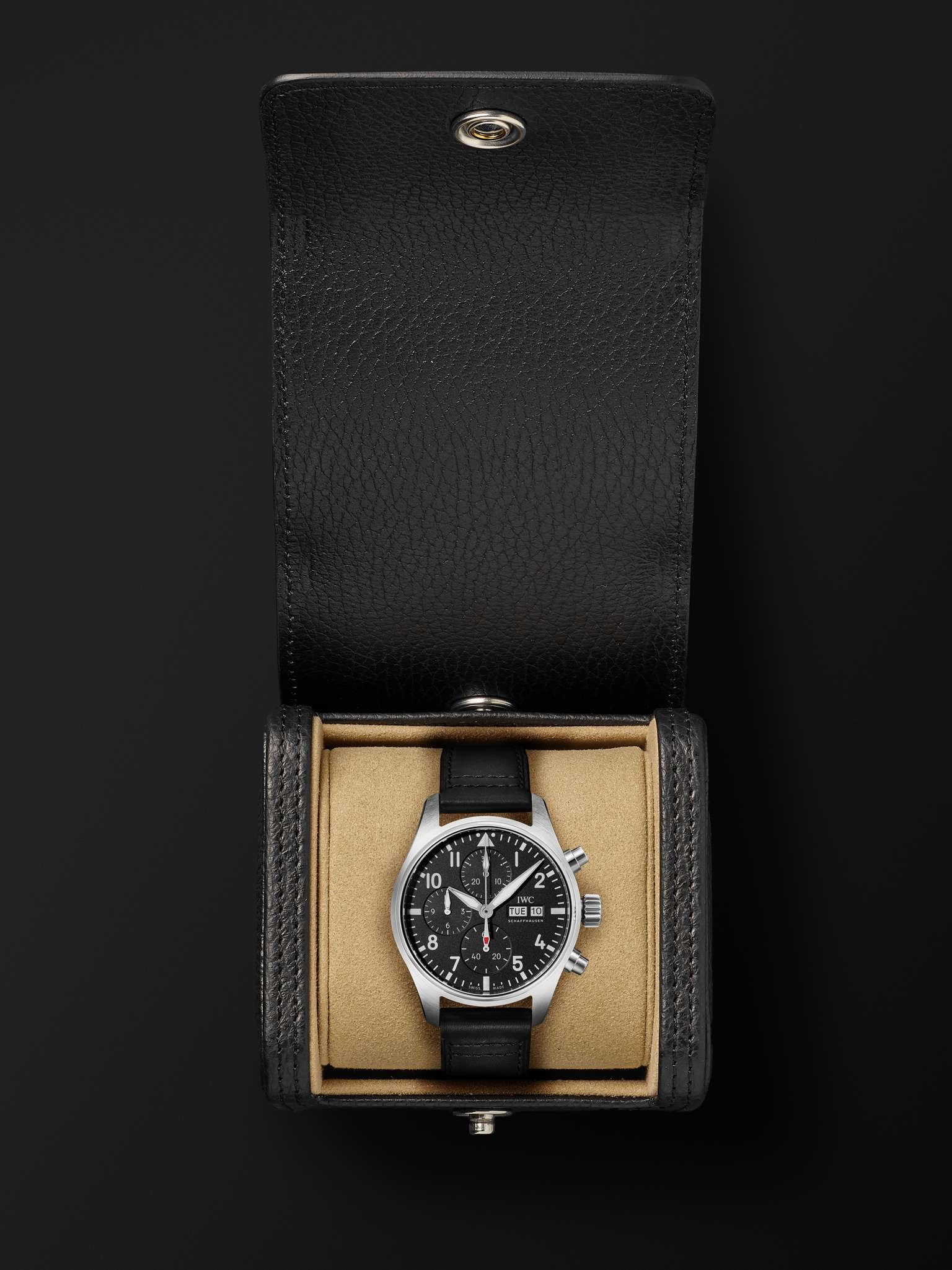 Pilot's Automatic Chronograph 41mm Stainless Steel and Leather Watch, Ref. No. IWIW388111 - 8