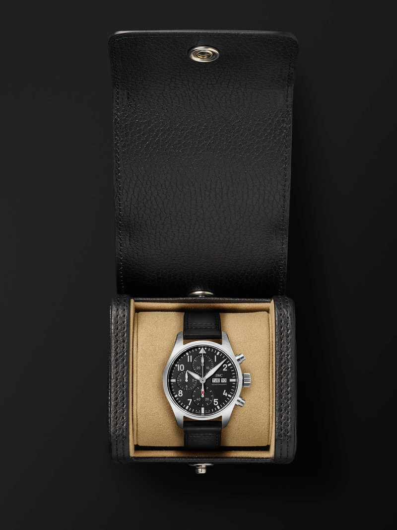 Pilot's Automatic Chronograph 41mm Stainless Steel and Leather Watch, Ref. No. IWIW388111 8