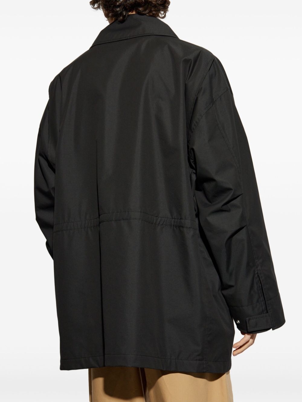 flap-pocket coat - 4