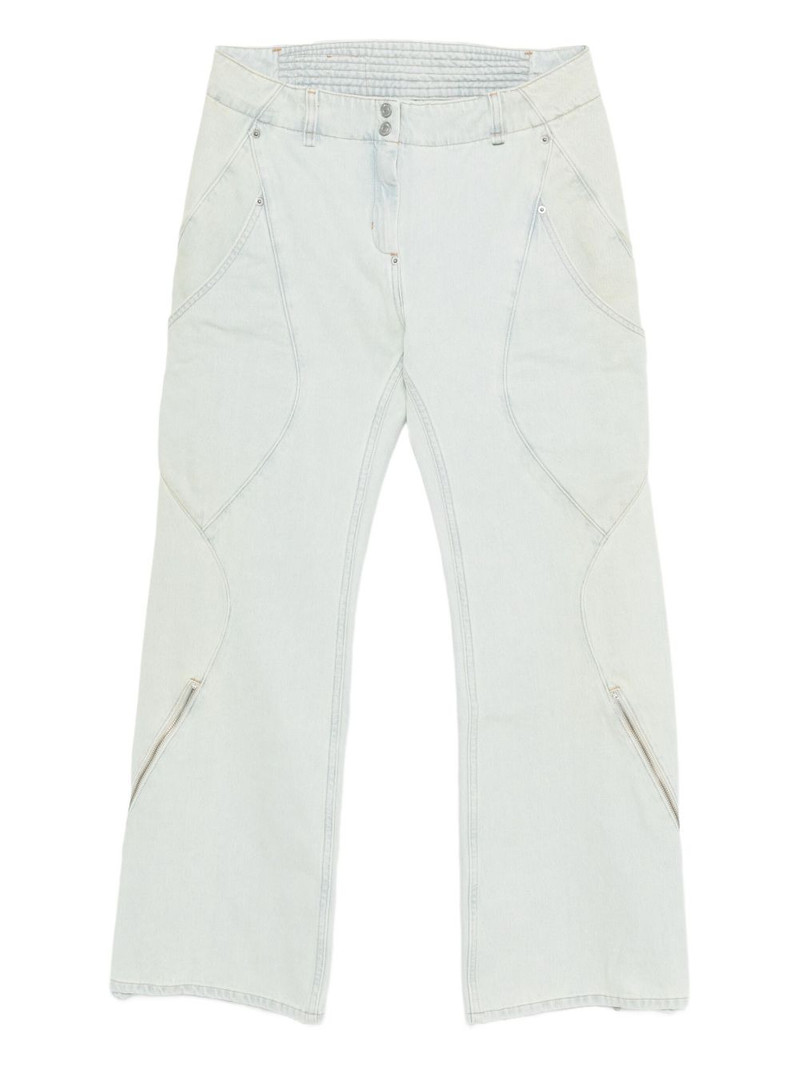 Carina zip-detail flared jeans 1