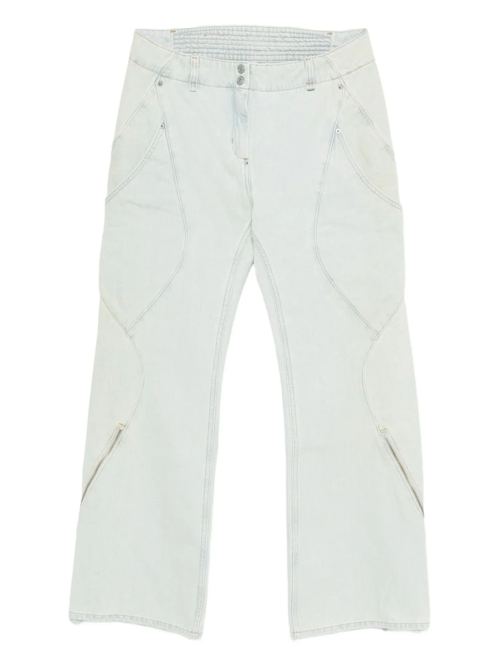 Carina zip-detail flared jeans - 1