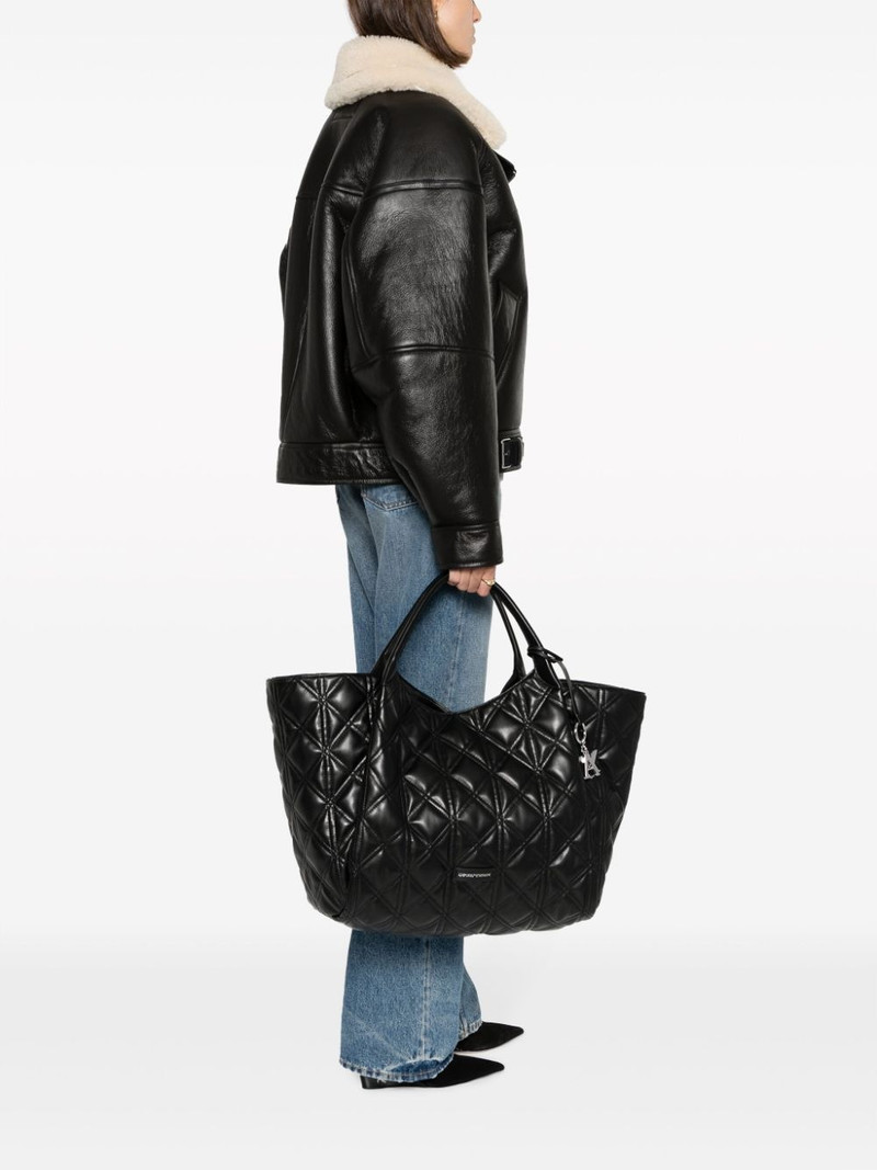 EMPORIO ARMANI oversized quilted tote bag outlook