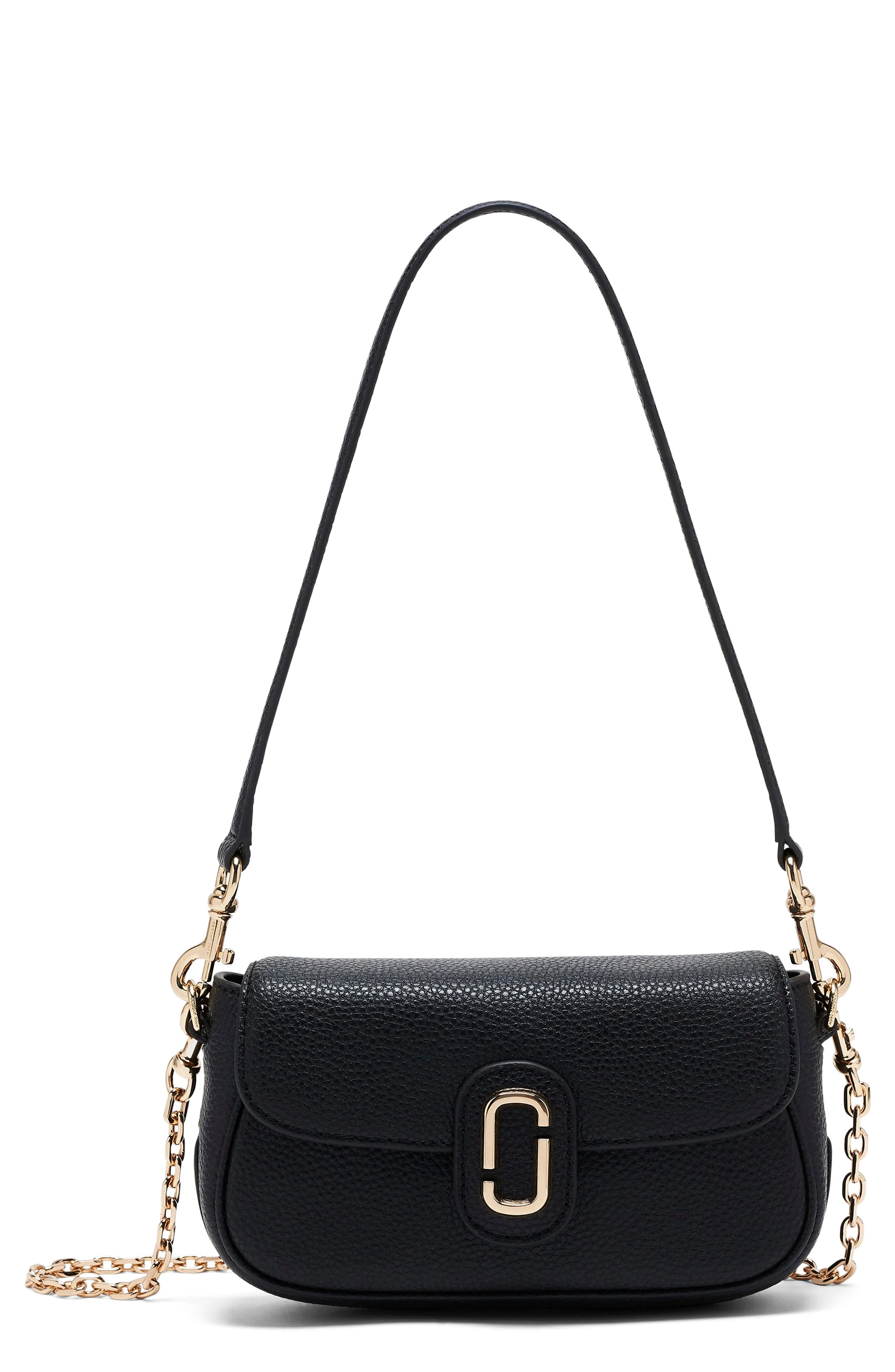 Marc Jacobs The J Marc Clover Pebble Crossbody Bag in Black at Nordstrom - 1
