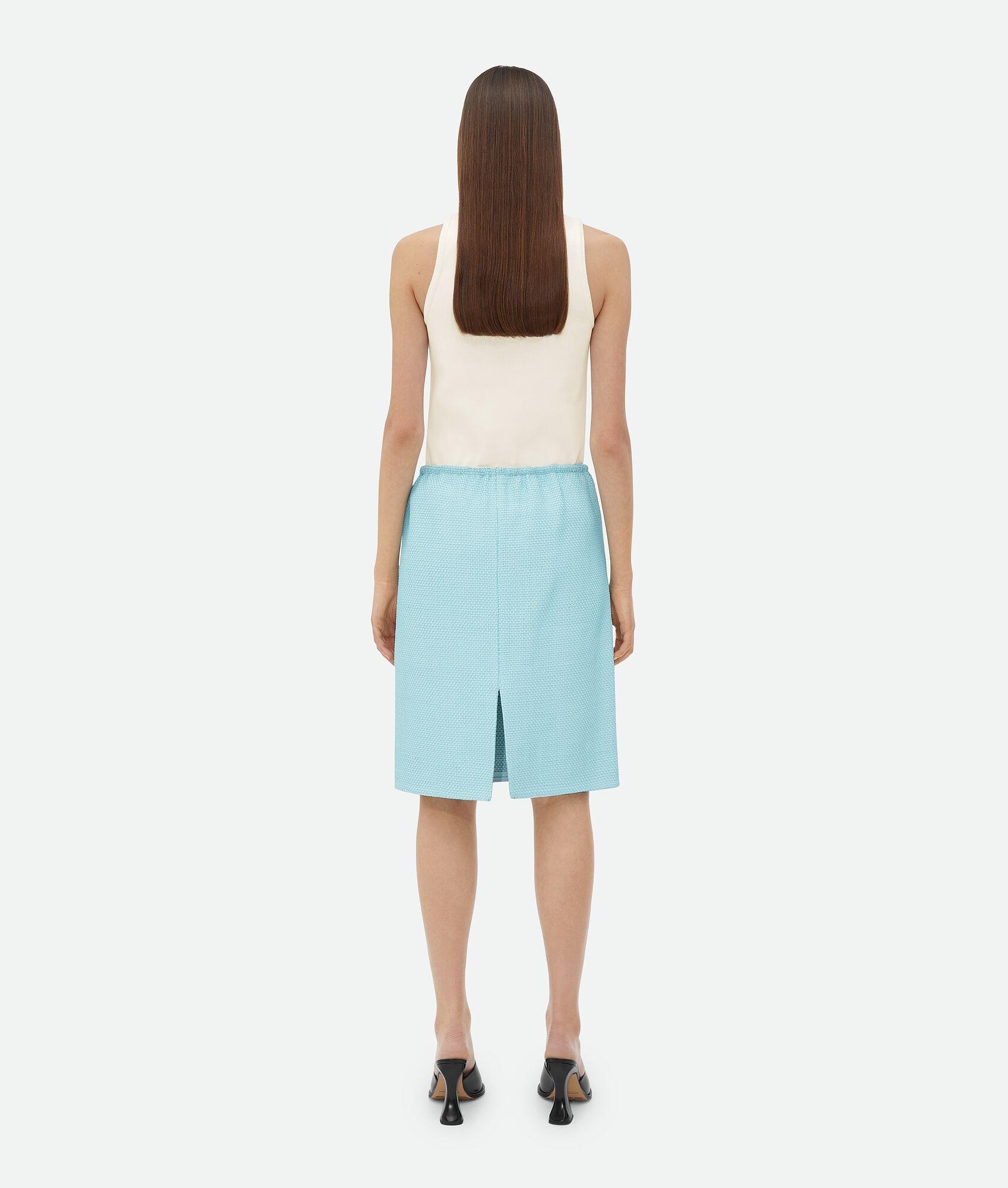 Mini Intrecciato Leather Skirt - 3