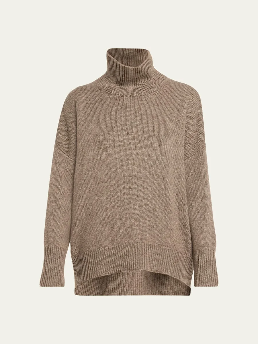 Heidi Turtleneck Cashmere Sweater - 1