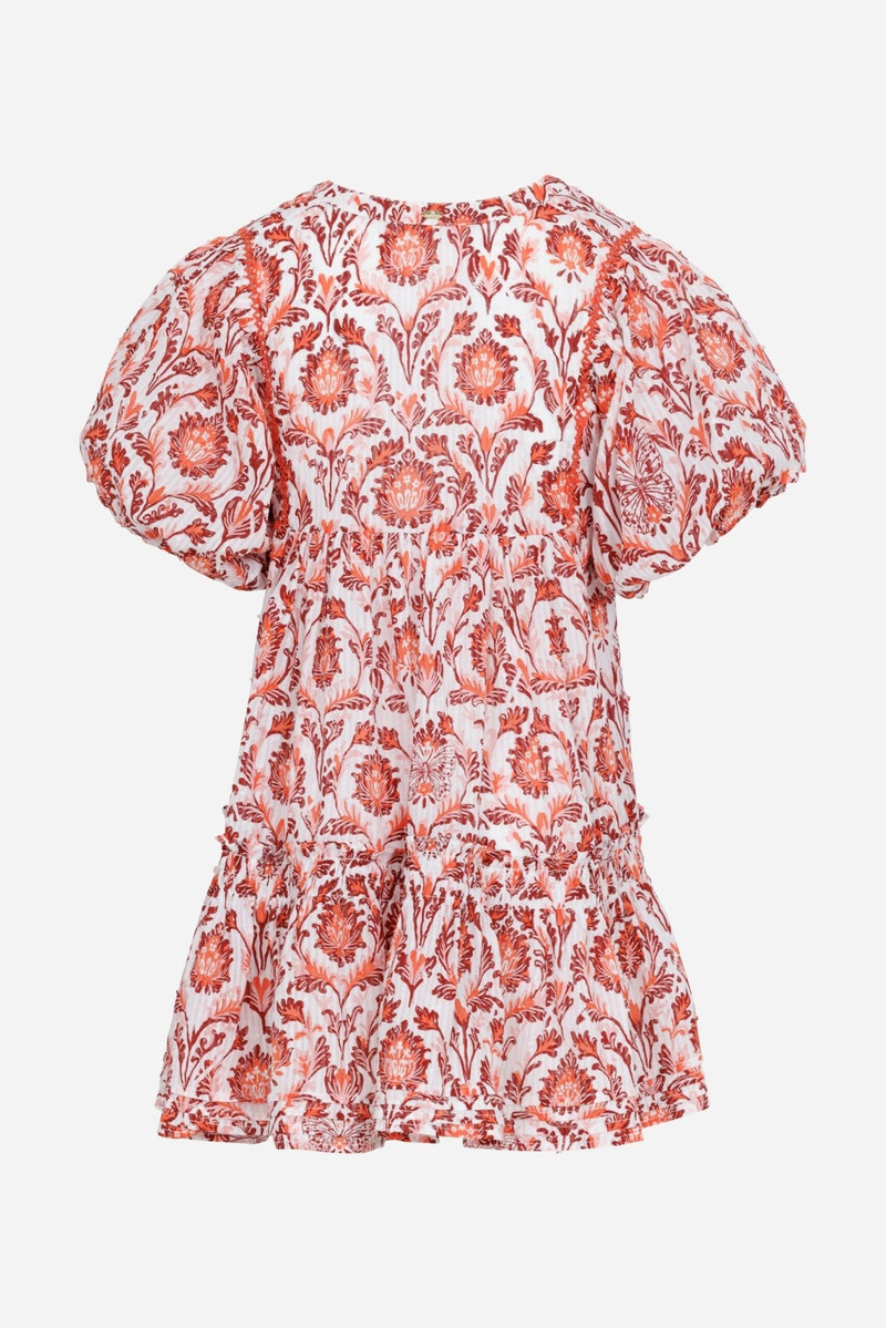 Poupette St Barth Mini Dress Aria for girls - Pink Victorian outlook