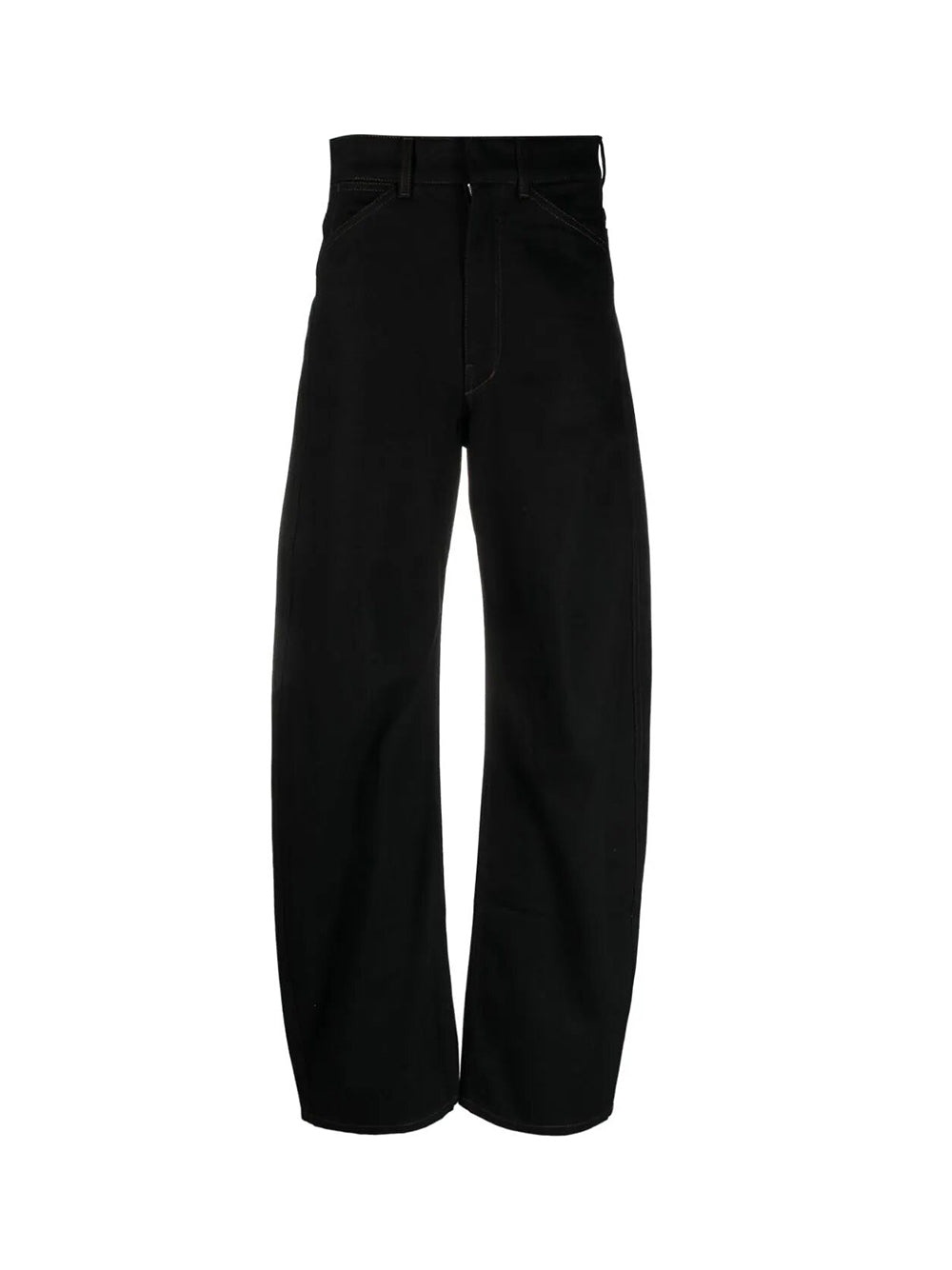 Pantalone Twisted A Vita Alta Nero - 1