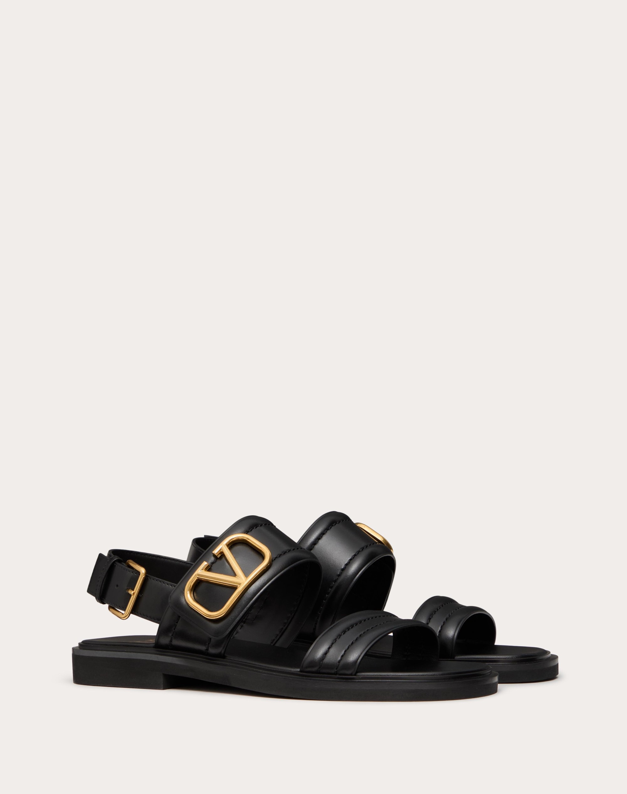 VLOGO SIGNATURE CALFSKIN SANDAL - 2