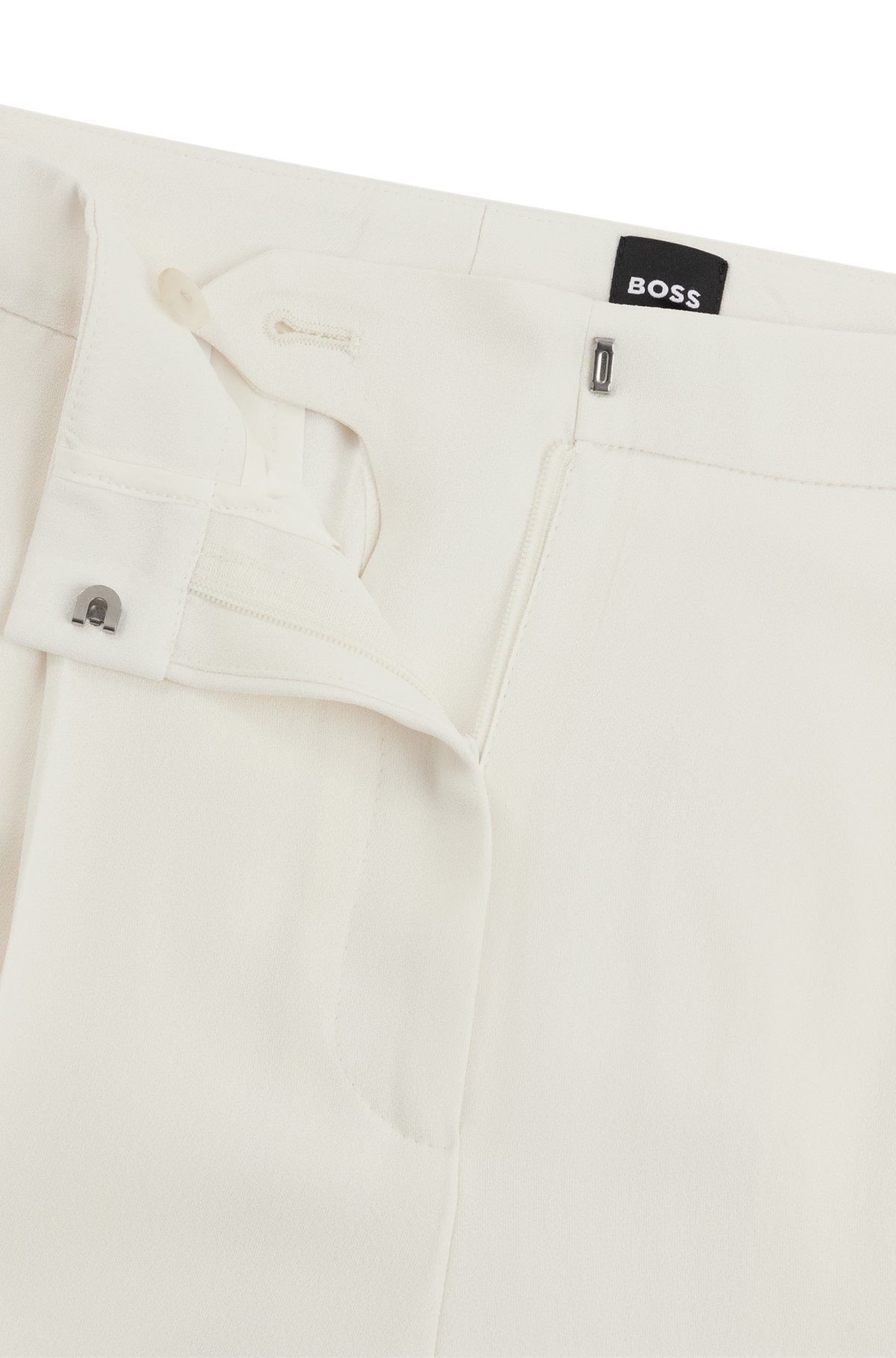 REGULAR-FIT TROUSERS IN MATTE FABRIC - 6