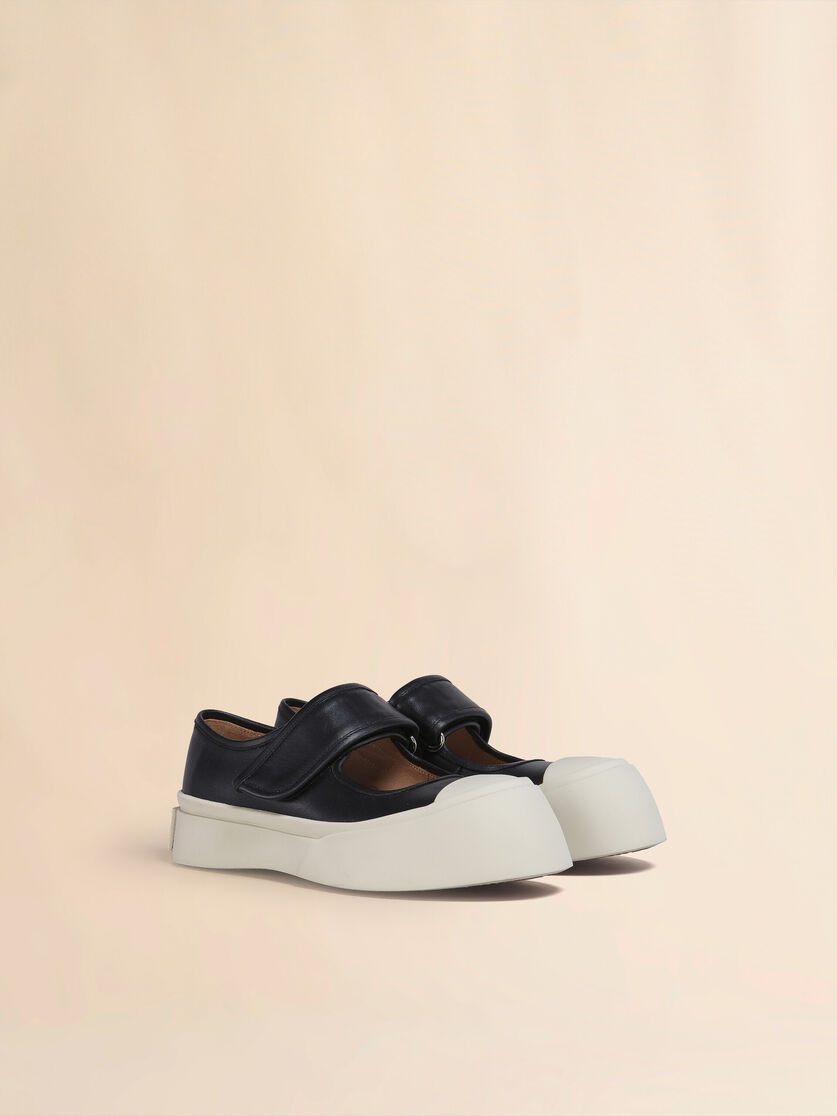 BLACK NAPPA LEATHER PABLO MARY-JANE SNEAKER - 2
