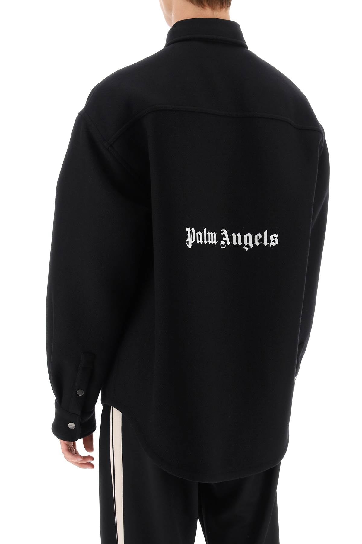 Palm Angels Heavy Wool Overshirt Men - 3