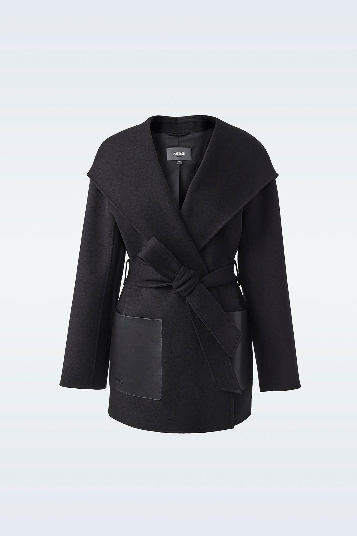 AZRA Double-face wool wrap coat - 1