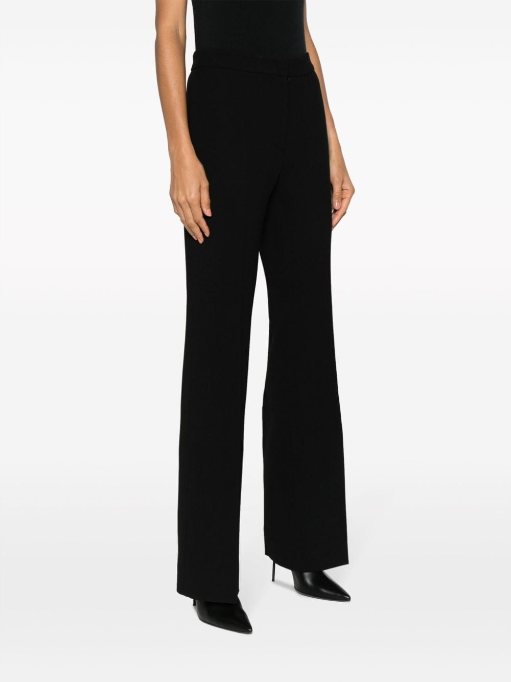 high-waisted flared trousers - 3
