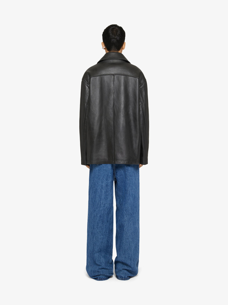 LOW CROTCH WIDE JEANS IN MARBLE DENIM 4