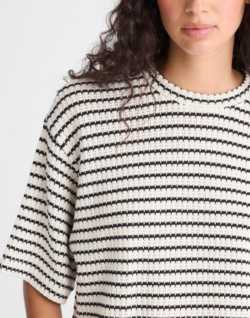 The Boxy Crop Tee in Allday Jersey 6
