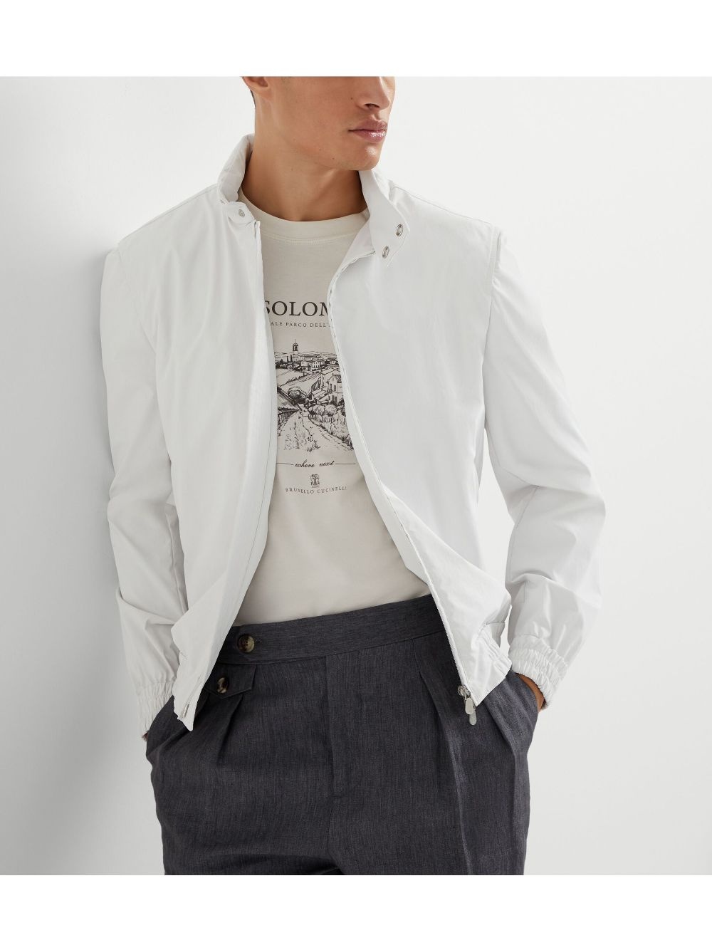 water-resistant bomber jacket - 6