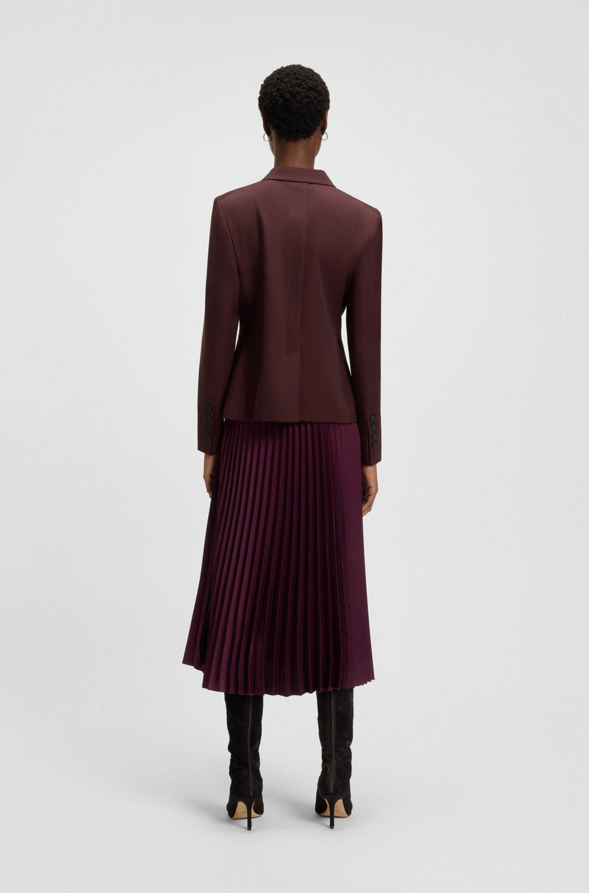 REGULAR-FIT BLAZER IN VIRGIN-WOOL TWILL - 4