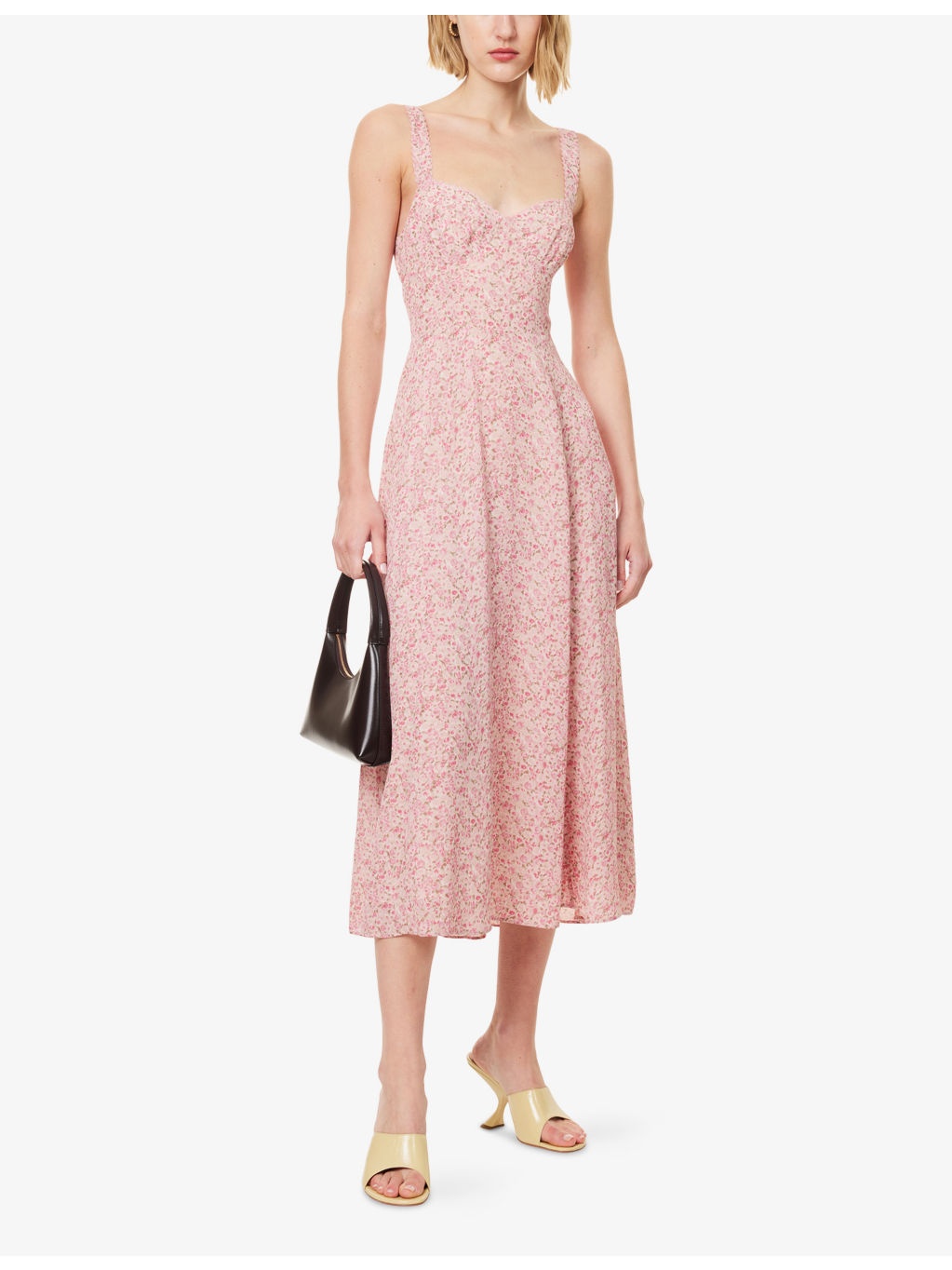 Lela Floral-Print Georgette Midi Dress - 2