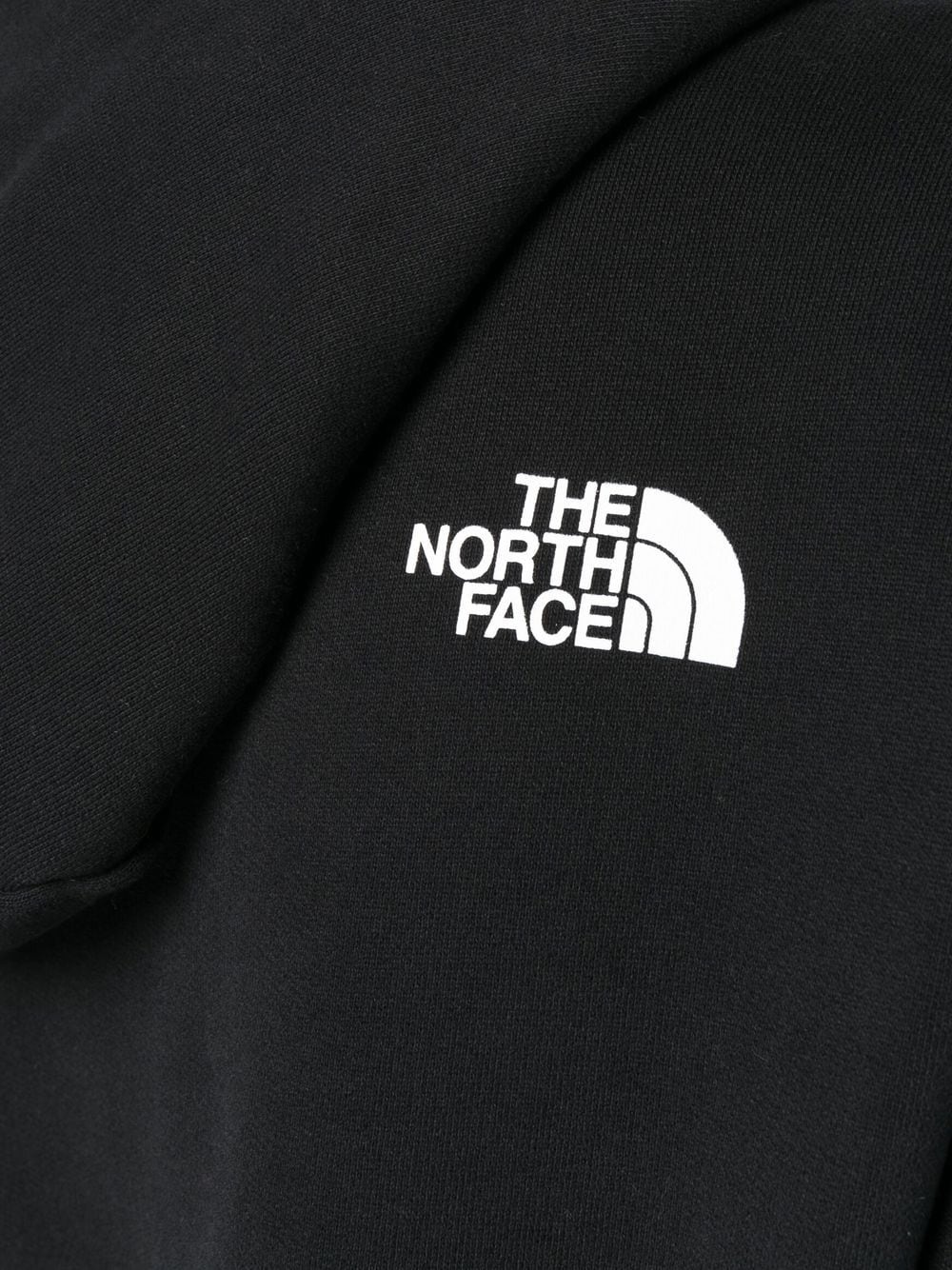 logo-print drawstring hoodie - 5