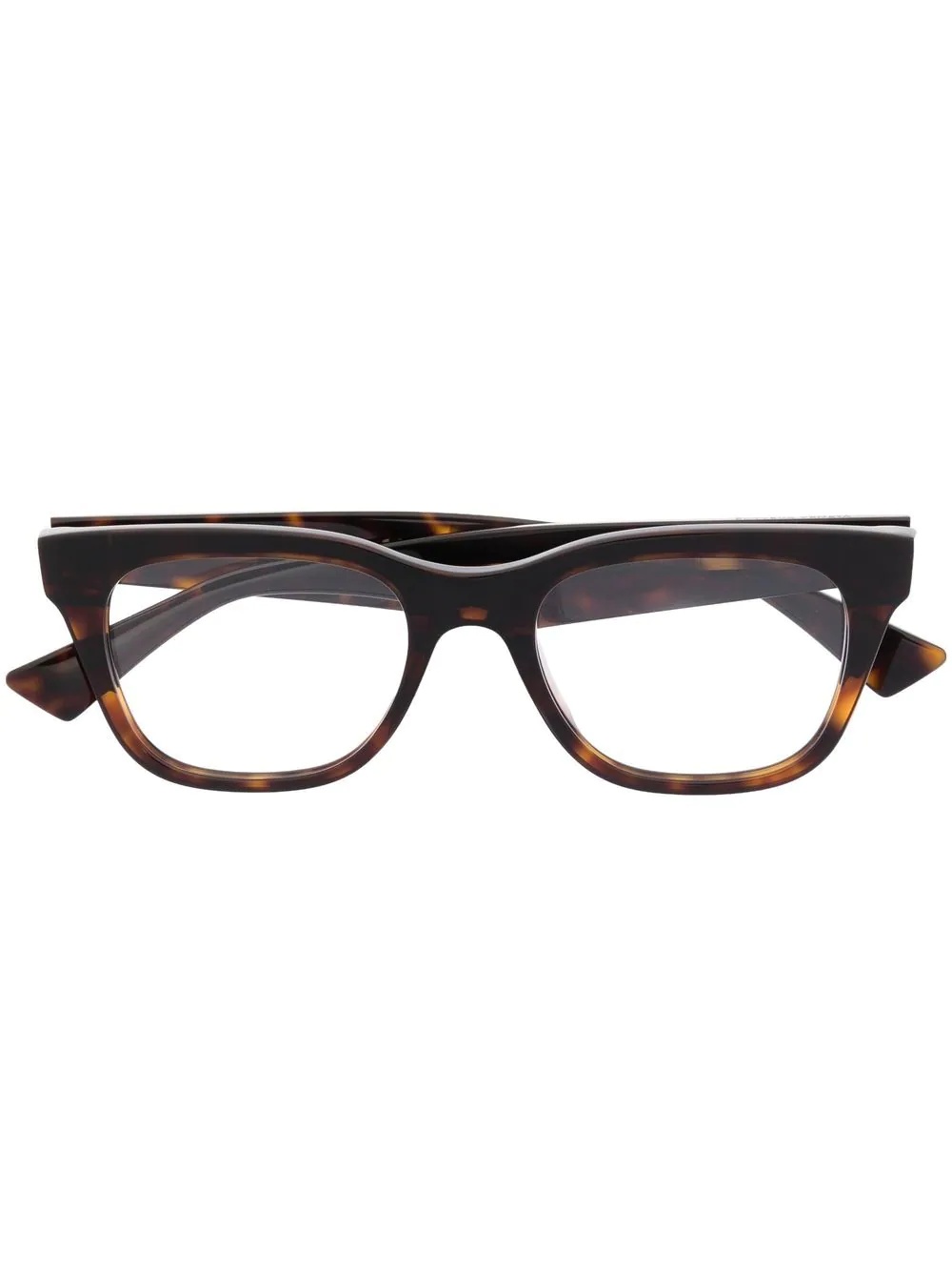 tortoiseshell square-frame glasses - 1