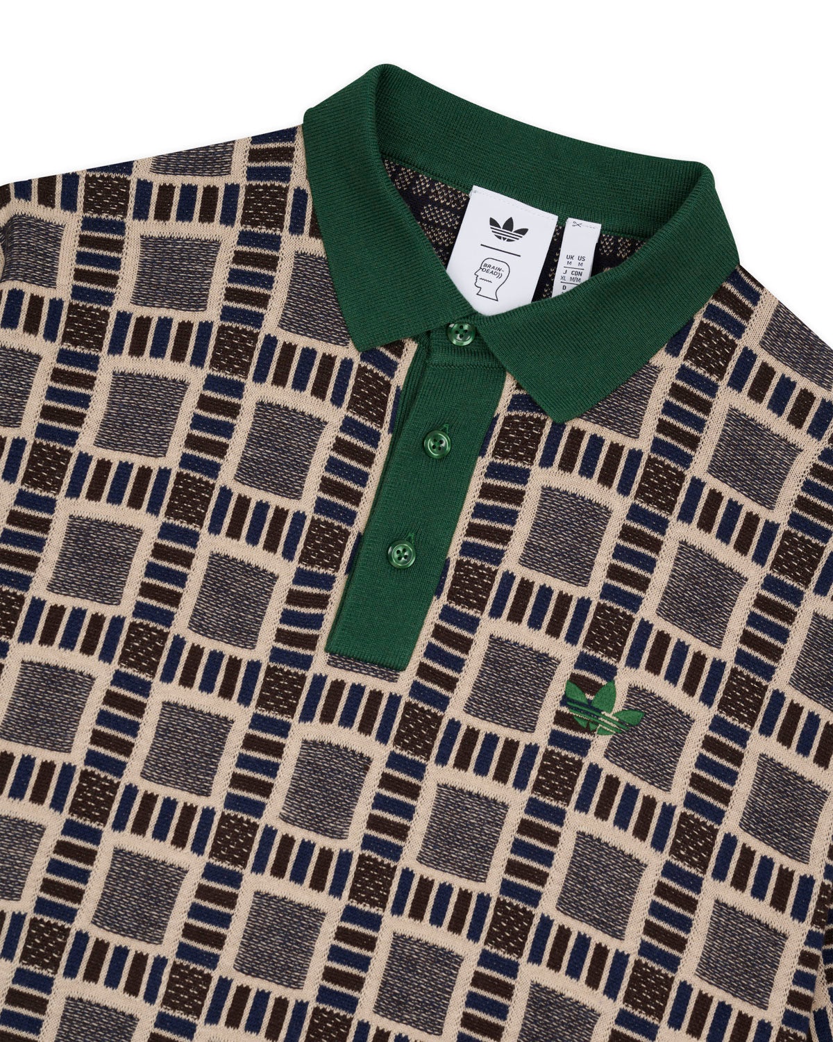 Brain Dead x Adidas Polo Shirt - Brown Multi - 2