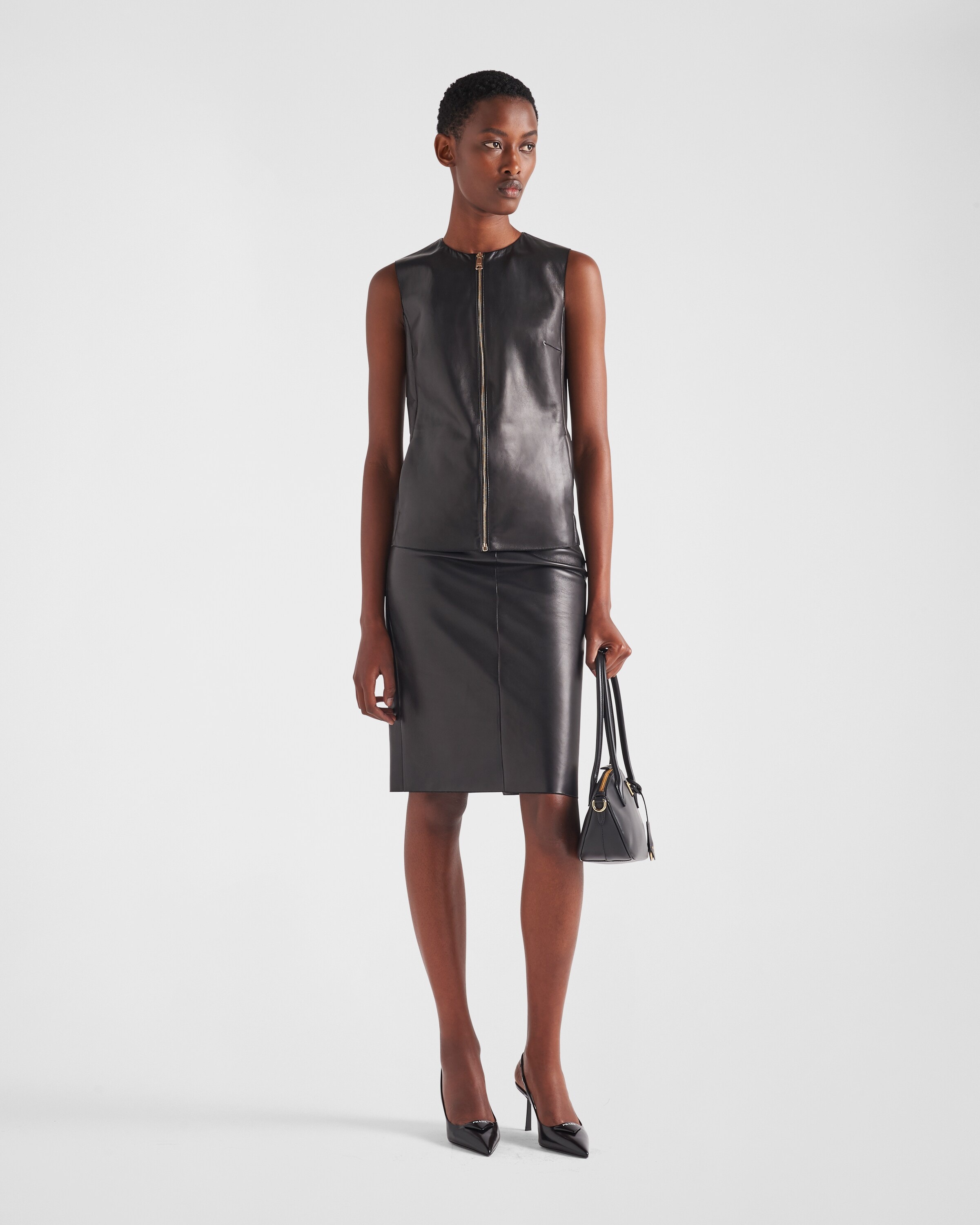 Stretch nappa leather vest - 2