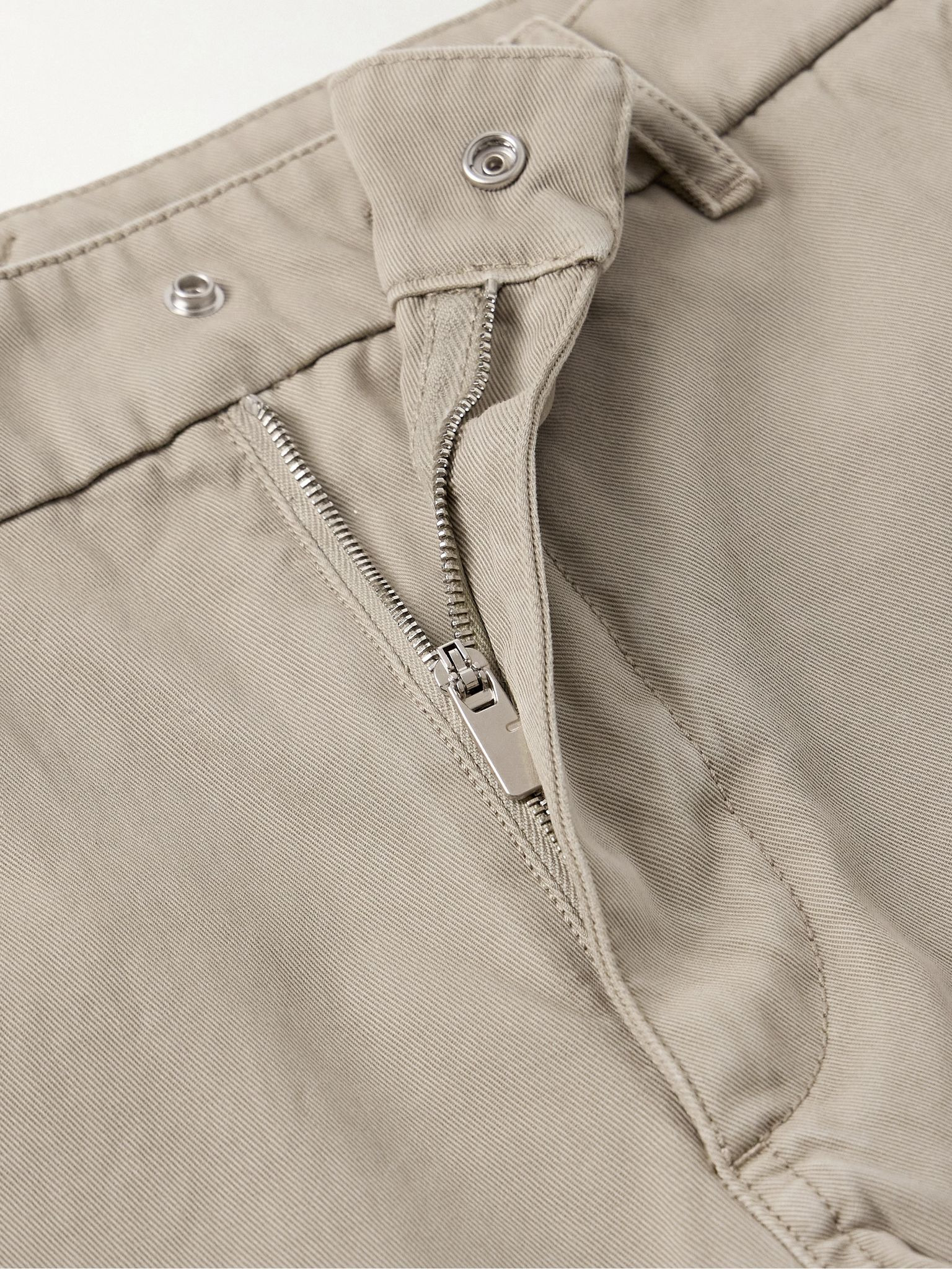 Straight-Leg Garment-Dyed Cotton-Twill Cargo Trousers Neutral - 6