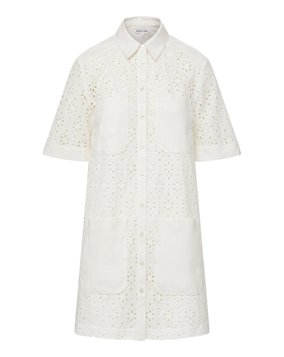 RAFAELA COTTON EYELET SHIRTDRESS - 1