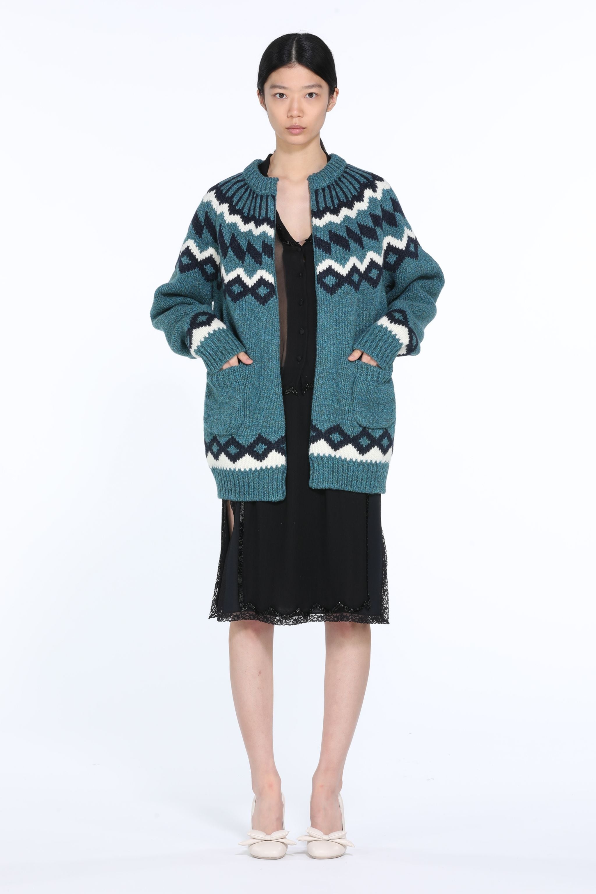 FAIR ISLE WOOL CARDIGAN - 4