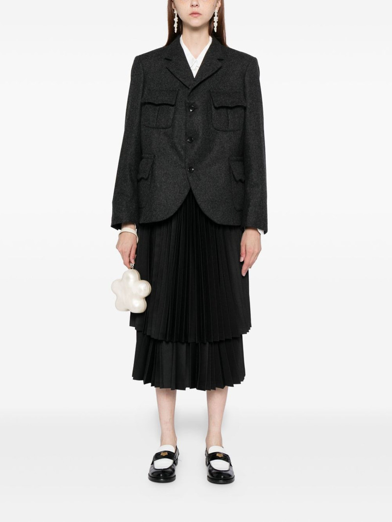 Comme des Garçons Comme des Garçons pleated midi skirt outlook