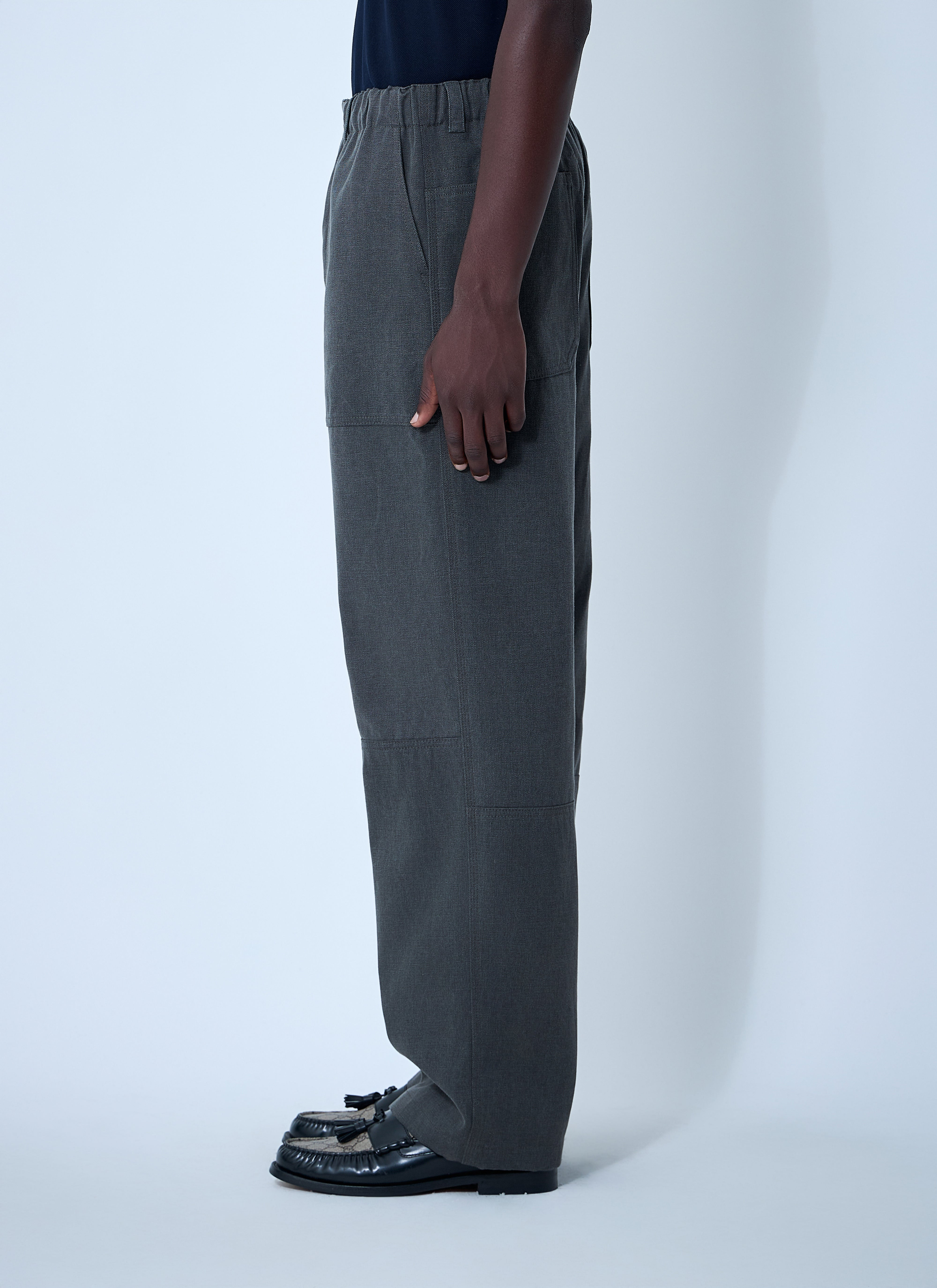 Gucci Men Faded Canvas Pants - 3