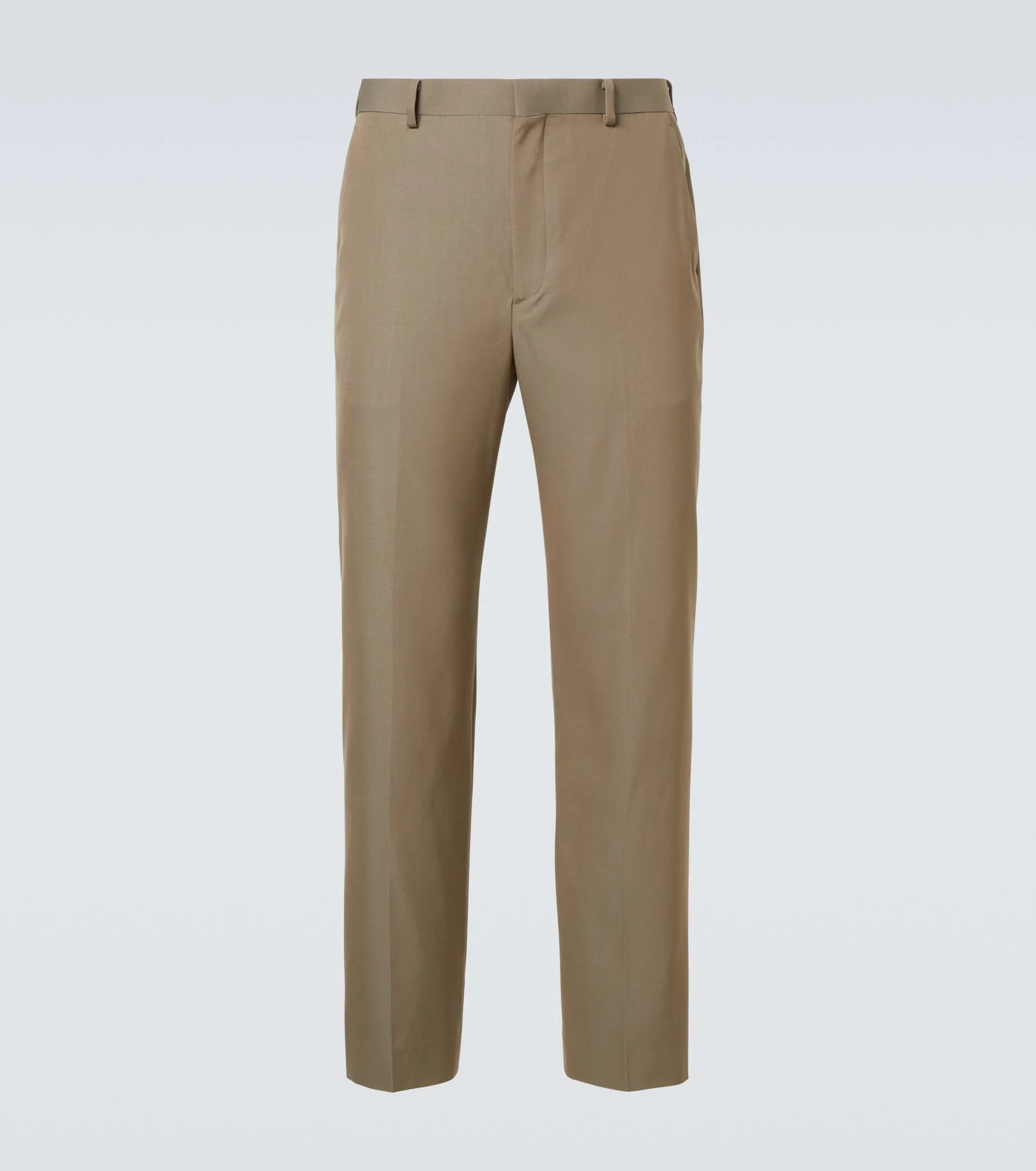 Wool gabardine suit pants - 1