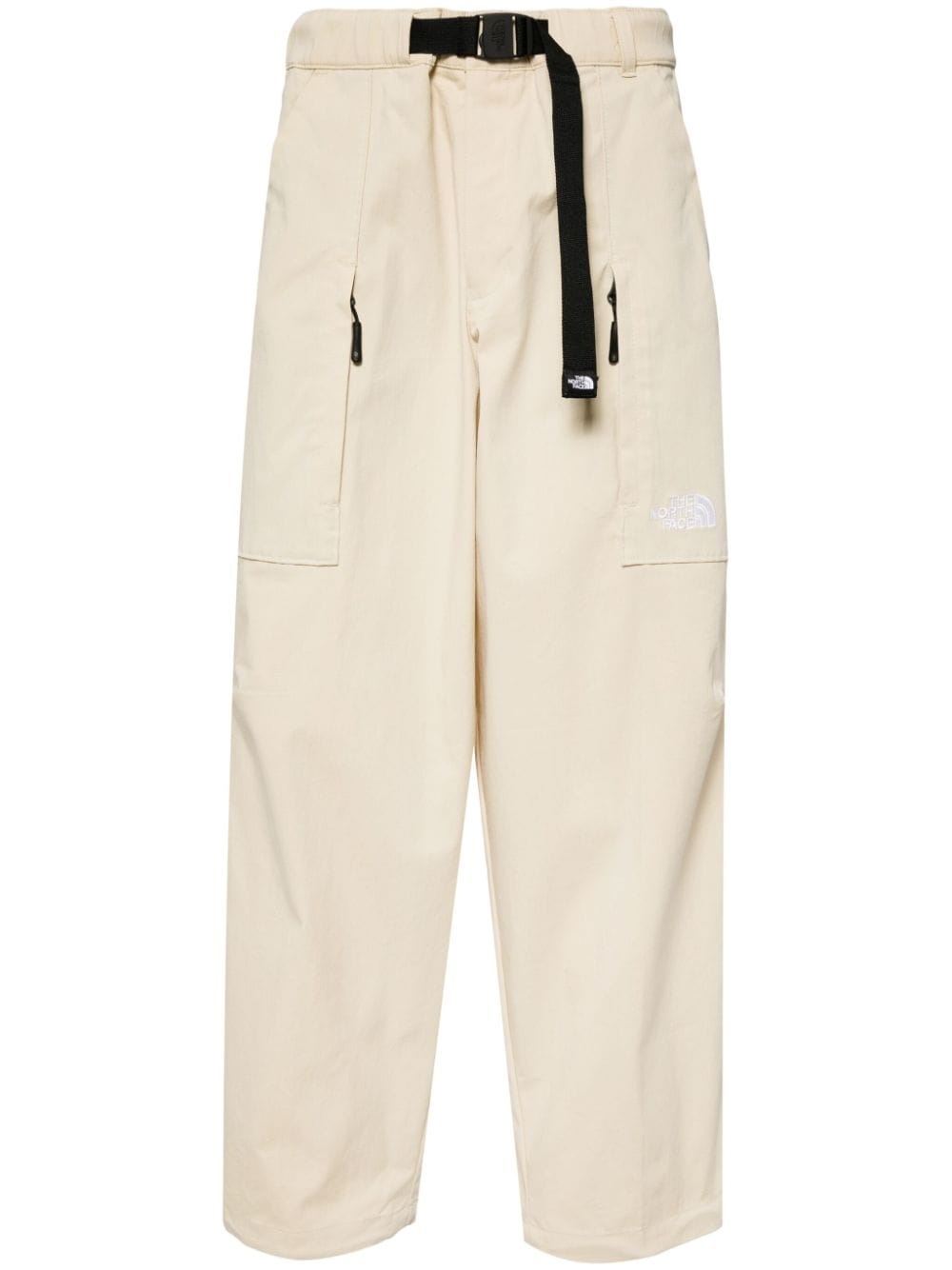 logo-embroidered trousers - 1