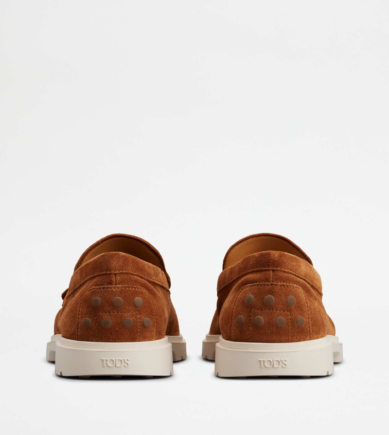 Tod's SLIPPER LOAFERS IN SUEDE - BROWN outlook
