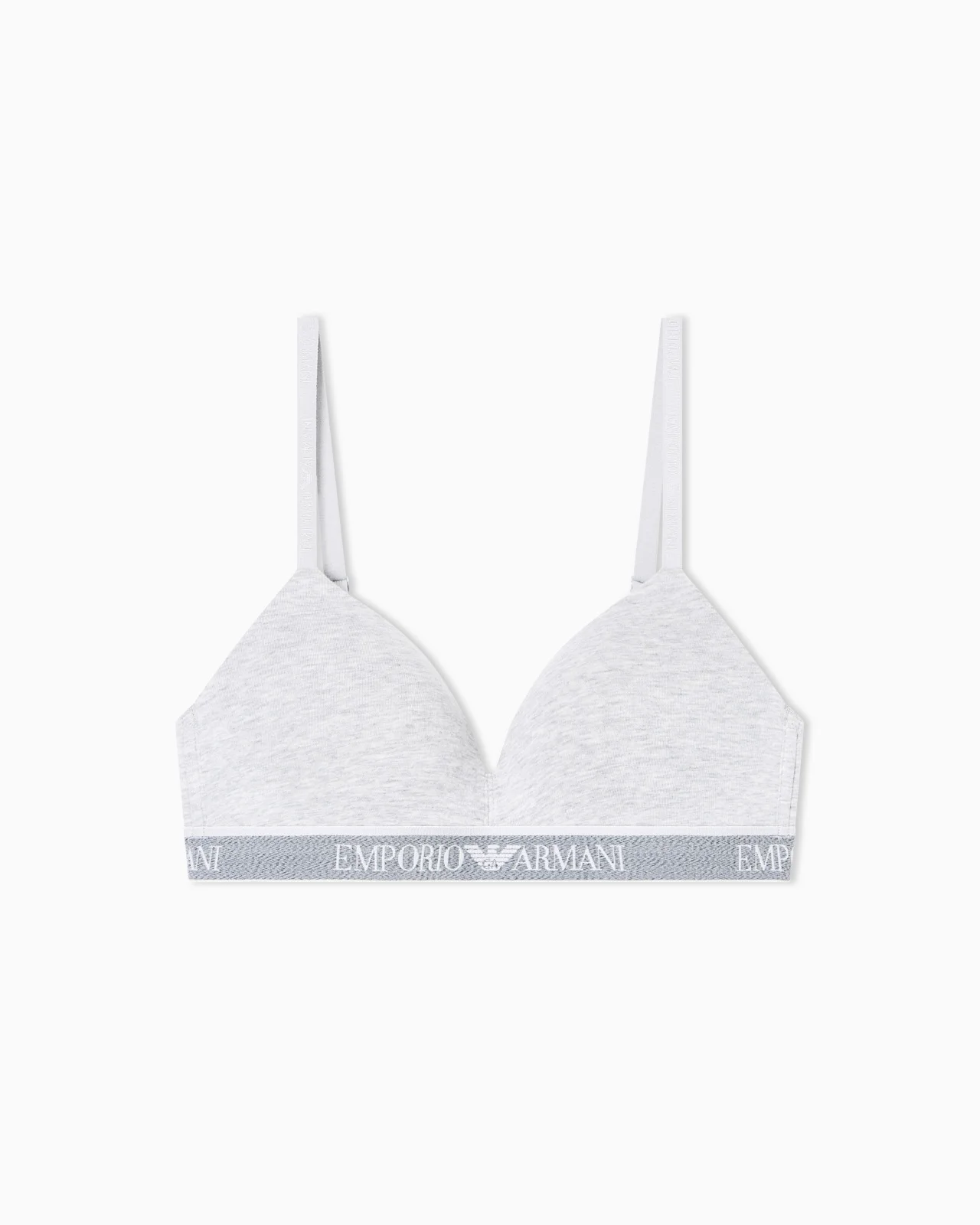 ASV ICONIC ORGANIC-COTTON, PADDED TRIANGLE BRA WITH LOGO UNDERBAND - 1