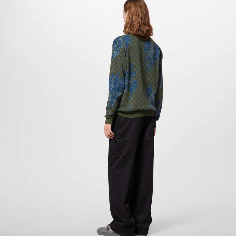 Monogram Long-Sleeved Knitted Polo 4