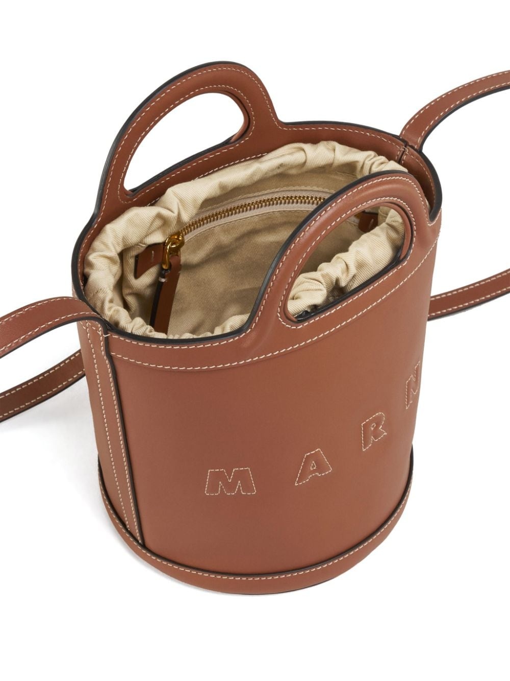 Tropicalia leather bucket bag - 5